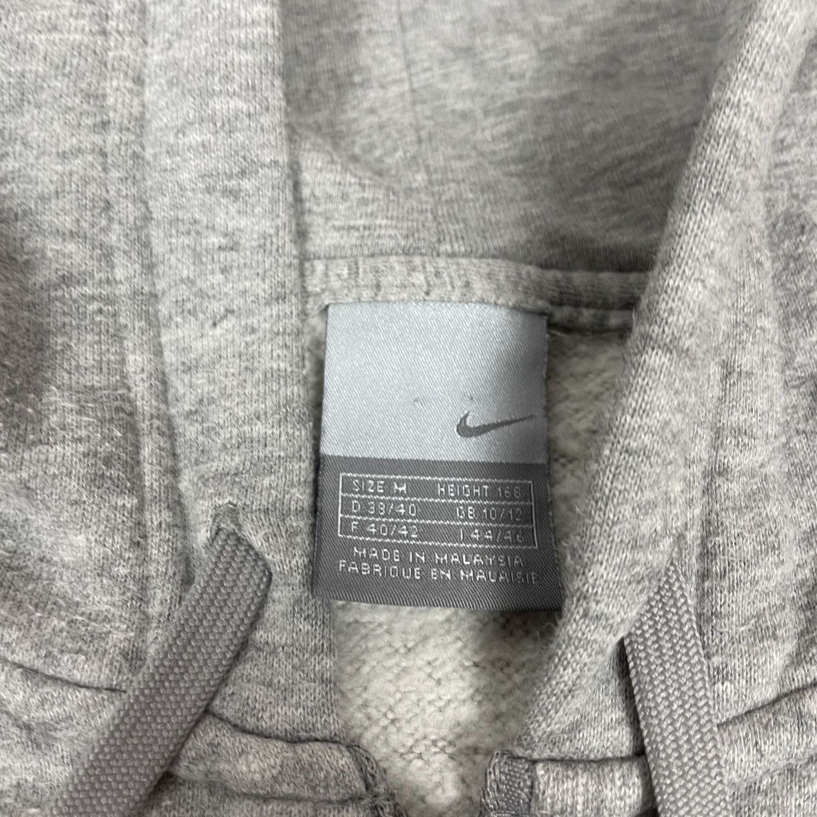 Nike × Vintage Nike Men's Heather Gray Long Sleeve Full Zip Hoodie Medium Size US M / EU 48-50 / 2 - 9 Thumbnail