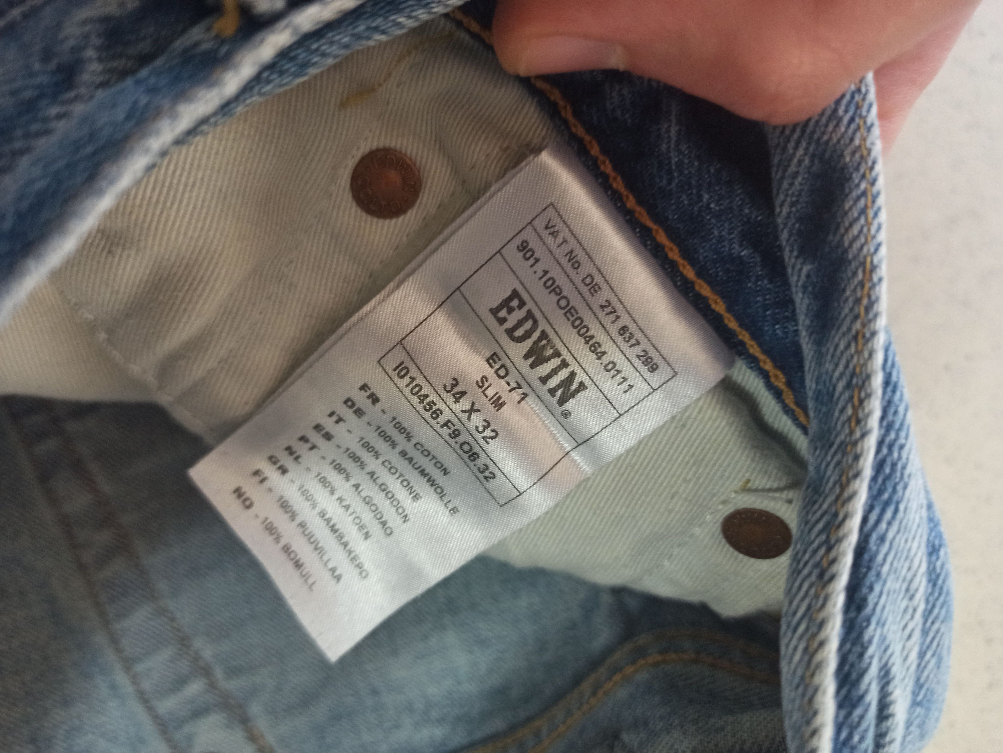 Edwin × Japanese Brand × Vintage Selvadge Edwin vintage denim pants Size US 34 / EU 50 - 7 Thumbnail
