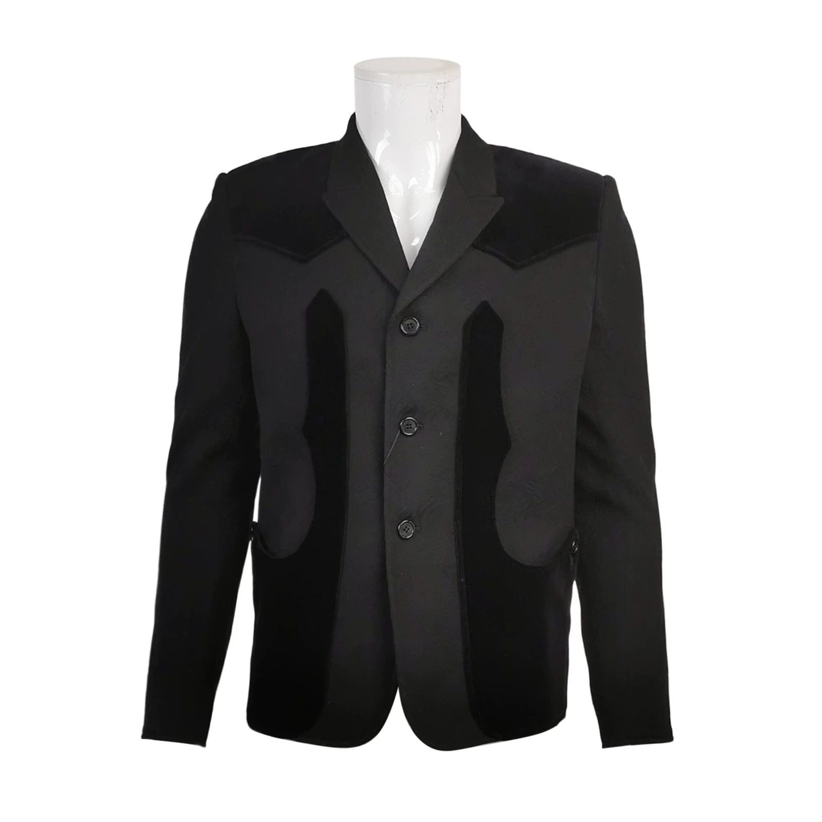 Saint Laurent Paris Saint Laurent Black Wool 3-Button Blazer Size US M / EU 48-50 / 2 - 1 Thumbnail