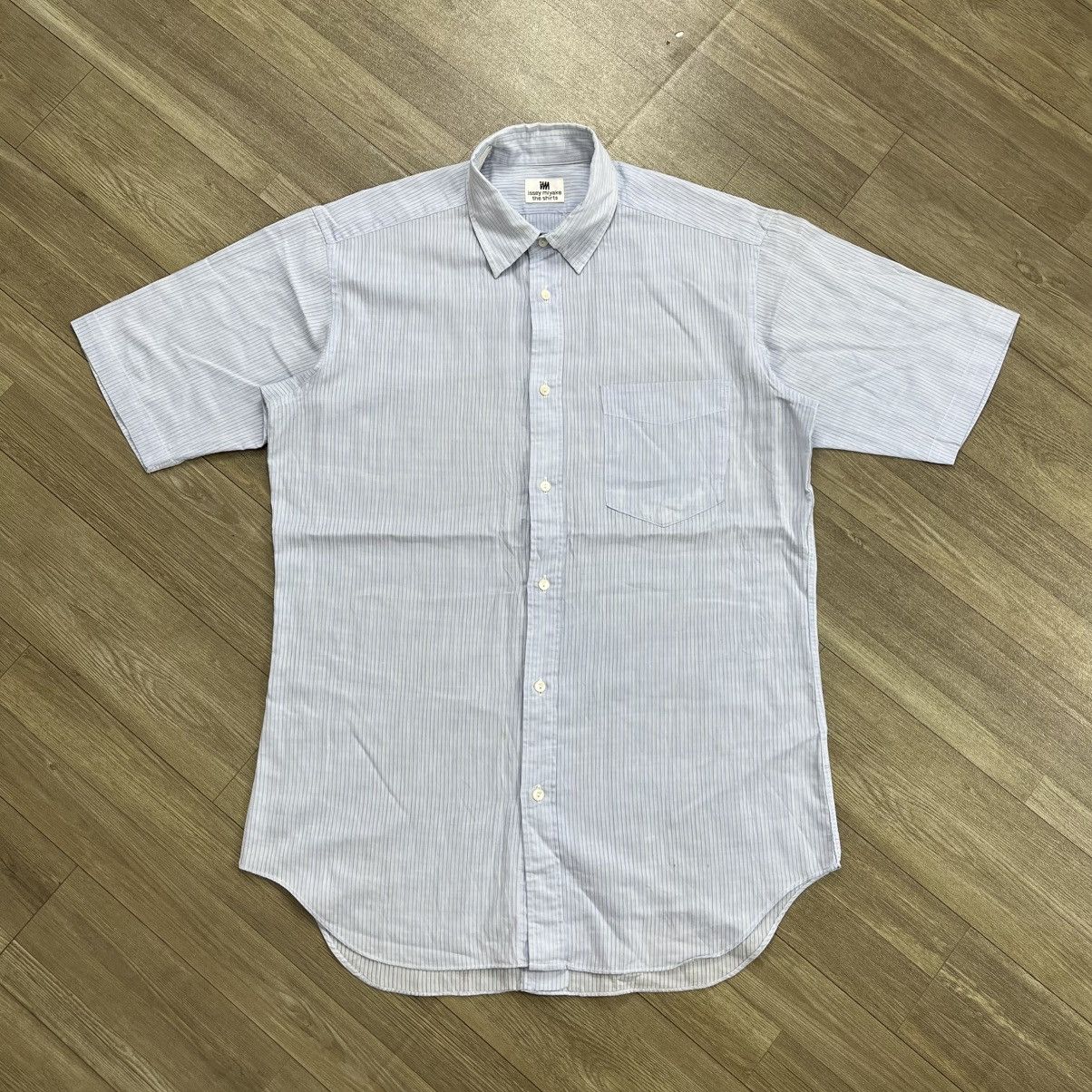 Issey Miyake Vintage Issey Miyake Striped Button Up Shirt Size US M / EU 48-50 / 2 - 1 Thumbnail