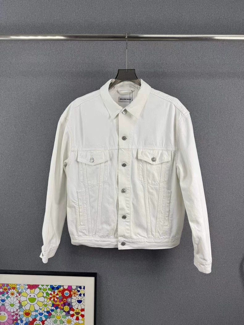 Balenciaga Balenciaga size 34 Back Letter Denim Jacket Size S / US 4 / IT 40 - 2 Thumbnail