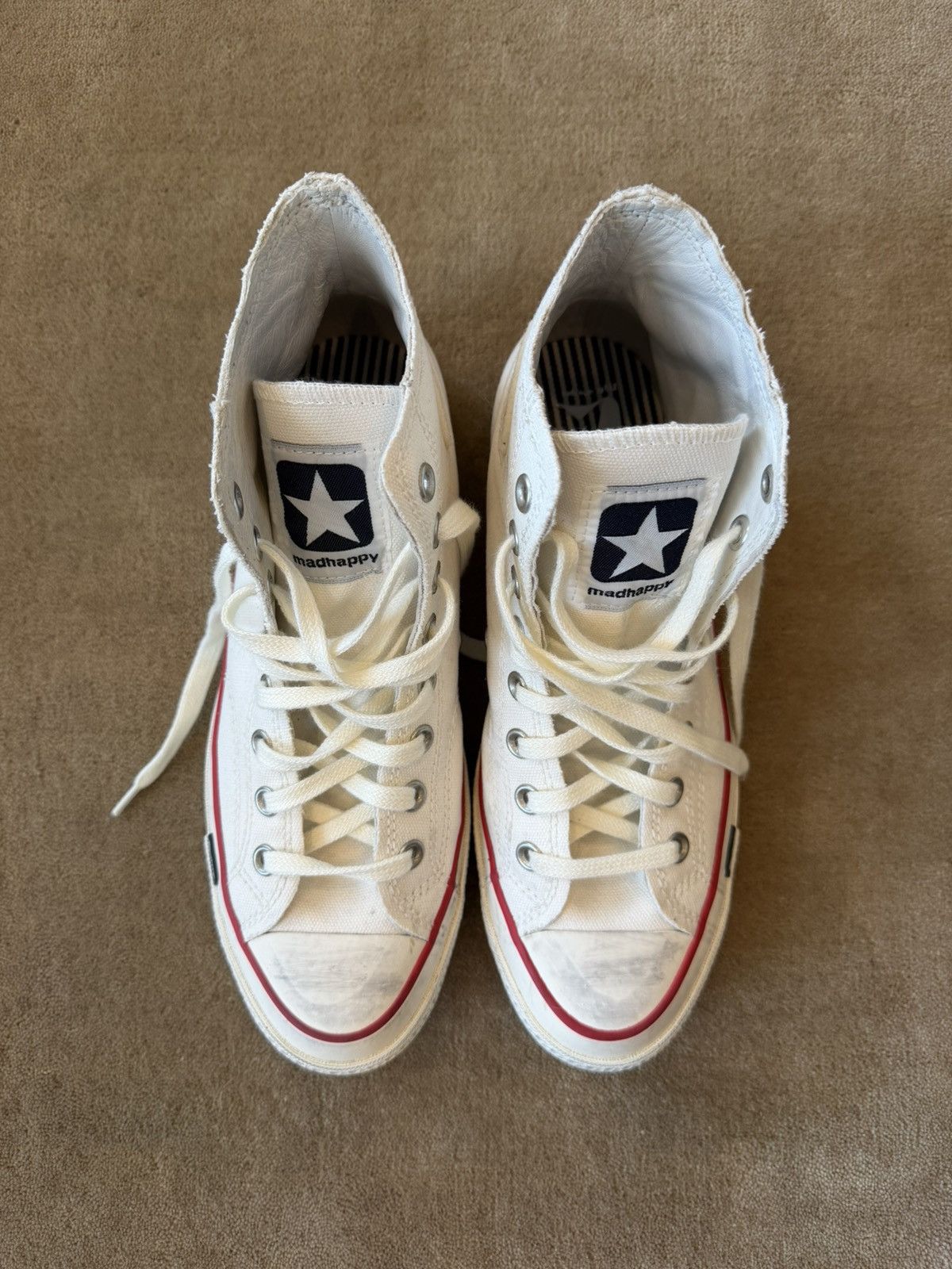 Madhappy Madhappy Converse Vintage White Size US 9 / EU 42 - 2 Thumbnail