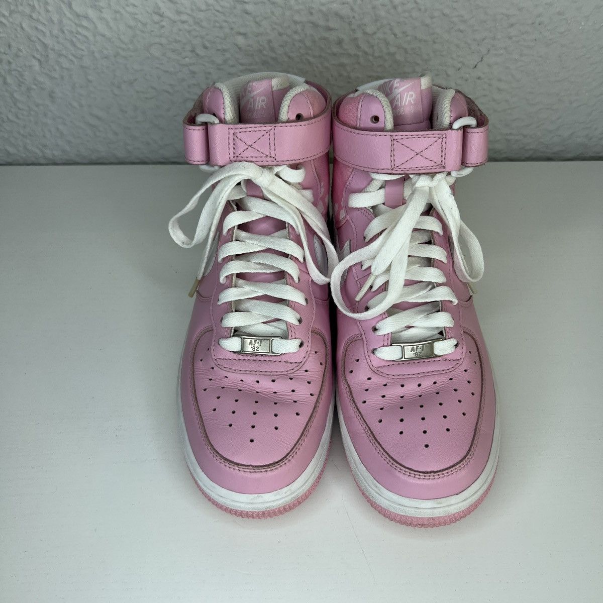 Nike × Vintage Nike Air Force 1 High Perfect Pink White Sneakers Shoes Y2K Size US 7.5 / IT 37.5 - 2 Thumbnail