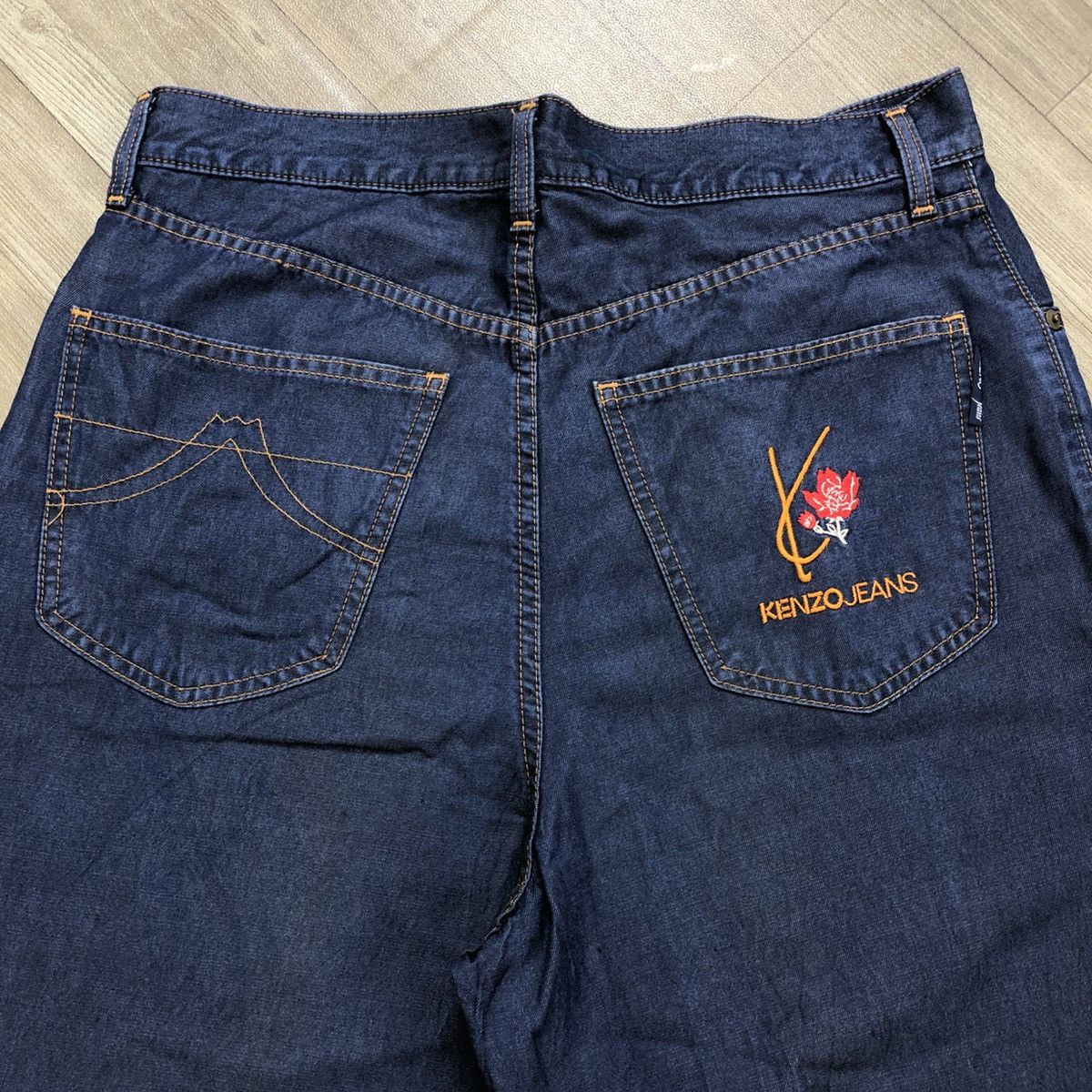 Japanese Brand × Kenzo × Vintage Vintage Kenzo Jeans Embroidered Iconic Logo Nice Pants Size US 30 / EU 46 - 3 Thumbnail