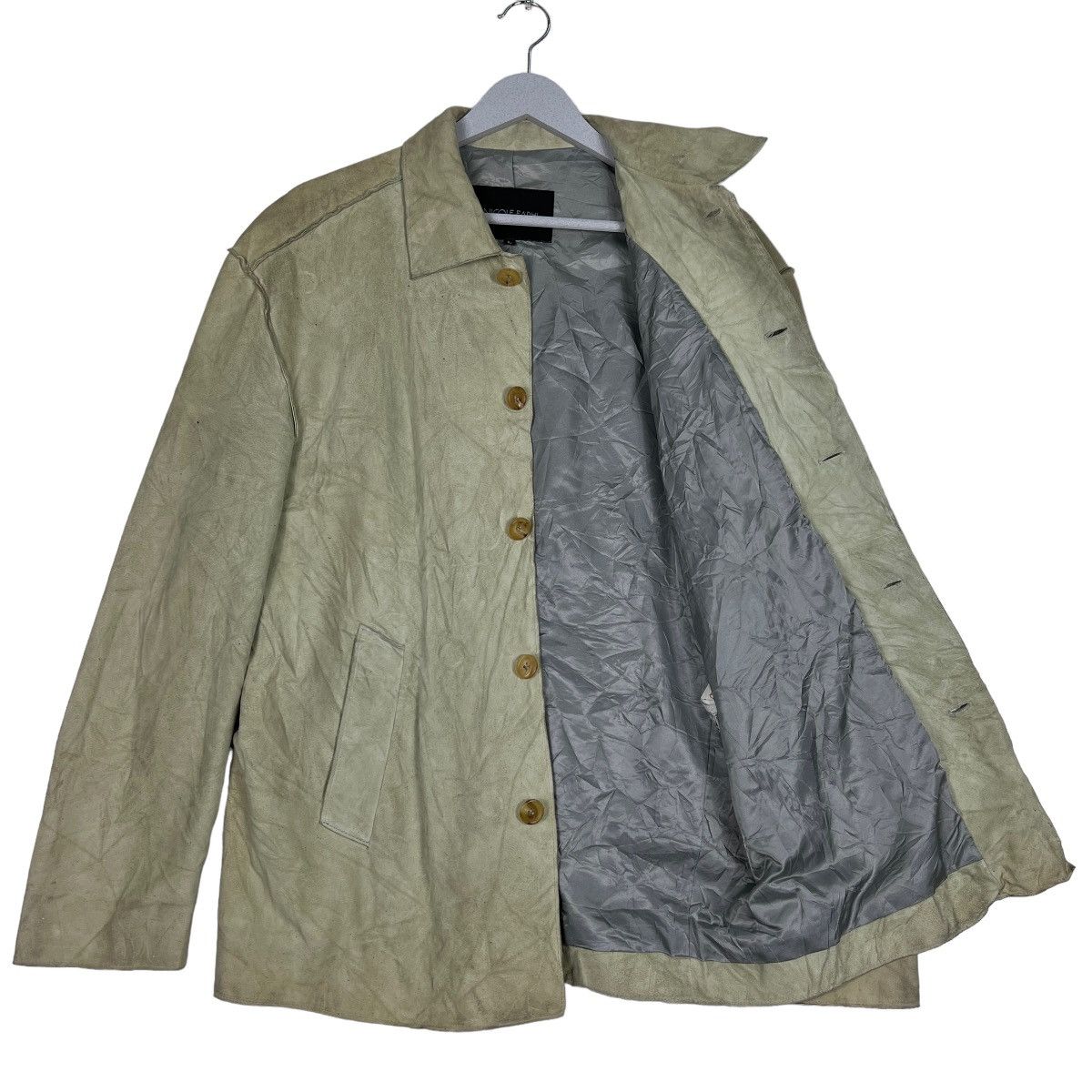 Nicole Farhi 🔥 NICOLE FARHI BUTTON LEATHER JACKET SIZE L ON TAG Size US L / EU 52-54 / 3 - 9 Thumbnail