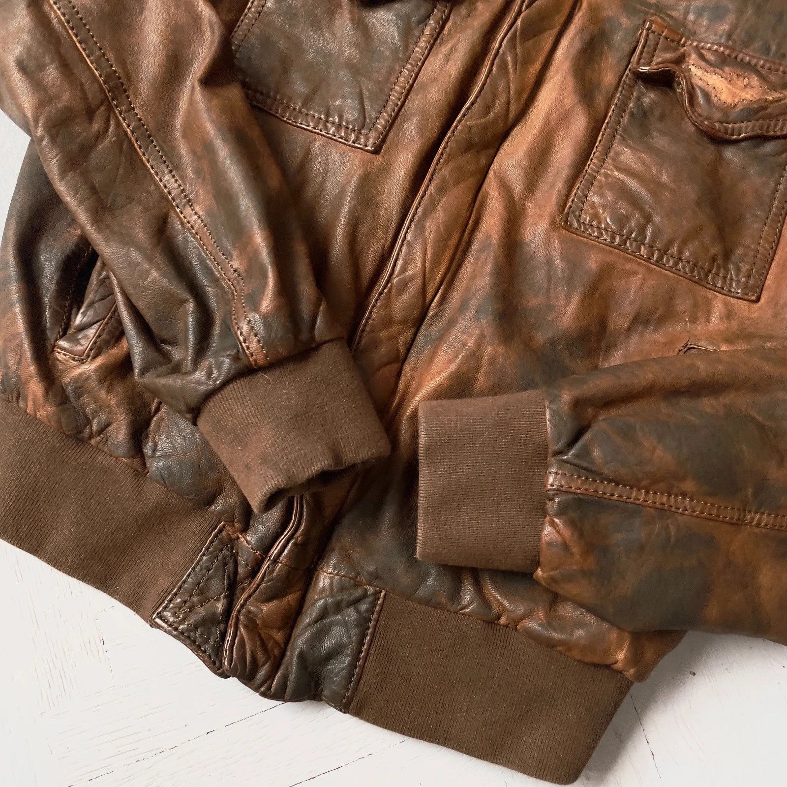 Aeronautica Militare Aeronautica Militare Real Leather Aviator Bomber Jacket Size US M / EU 48-50 / 2 - 4 Thumbnail