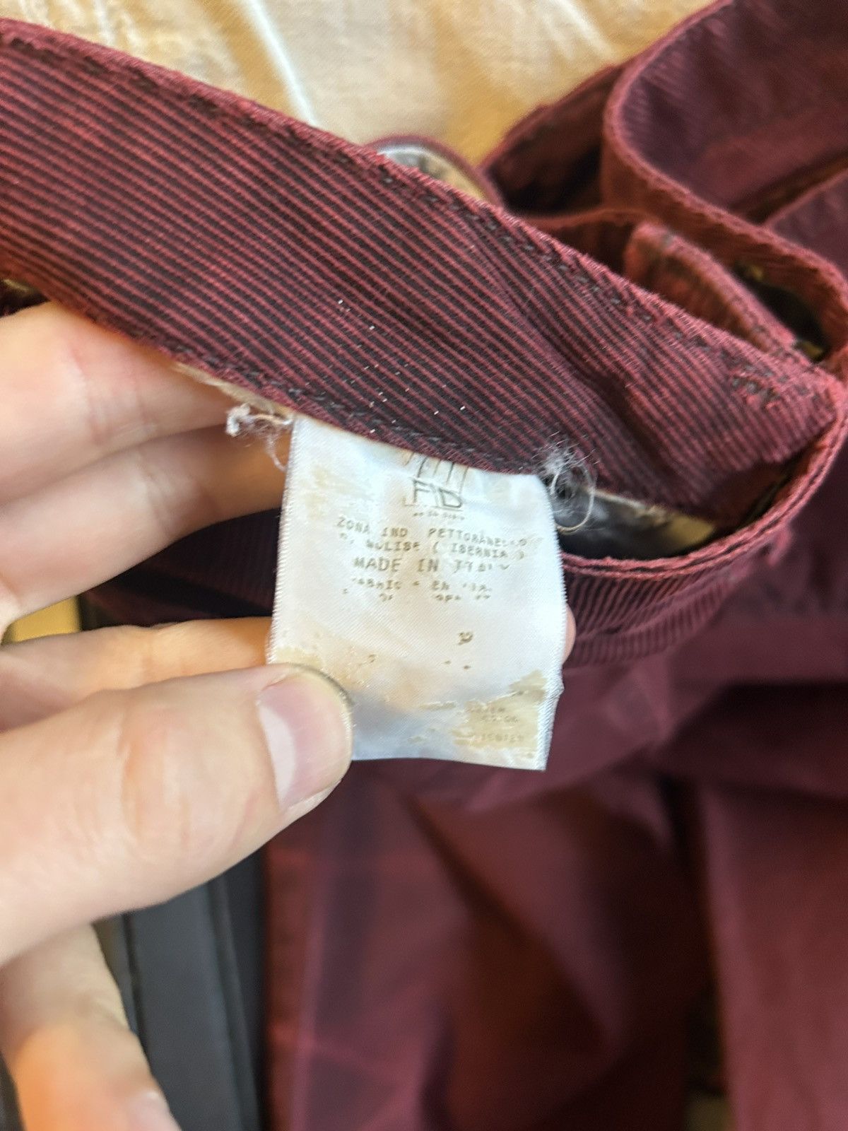 Just Cavalli Just Cavalli Distressed Burgundy Jeans Size US 32 / EU 48 - 12 Thumbnail