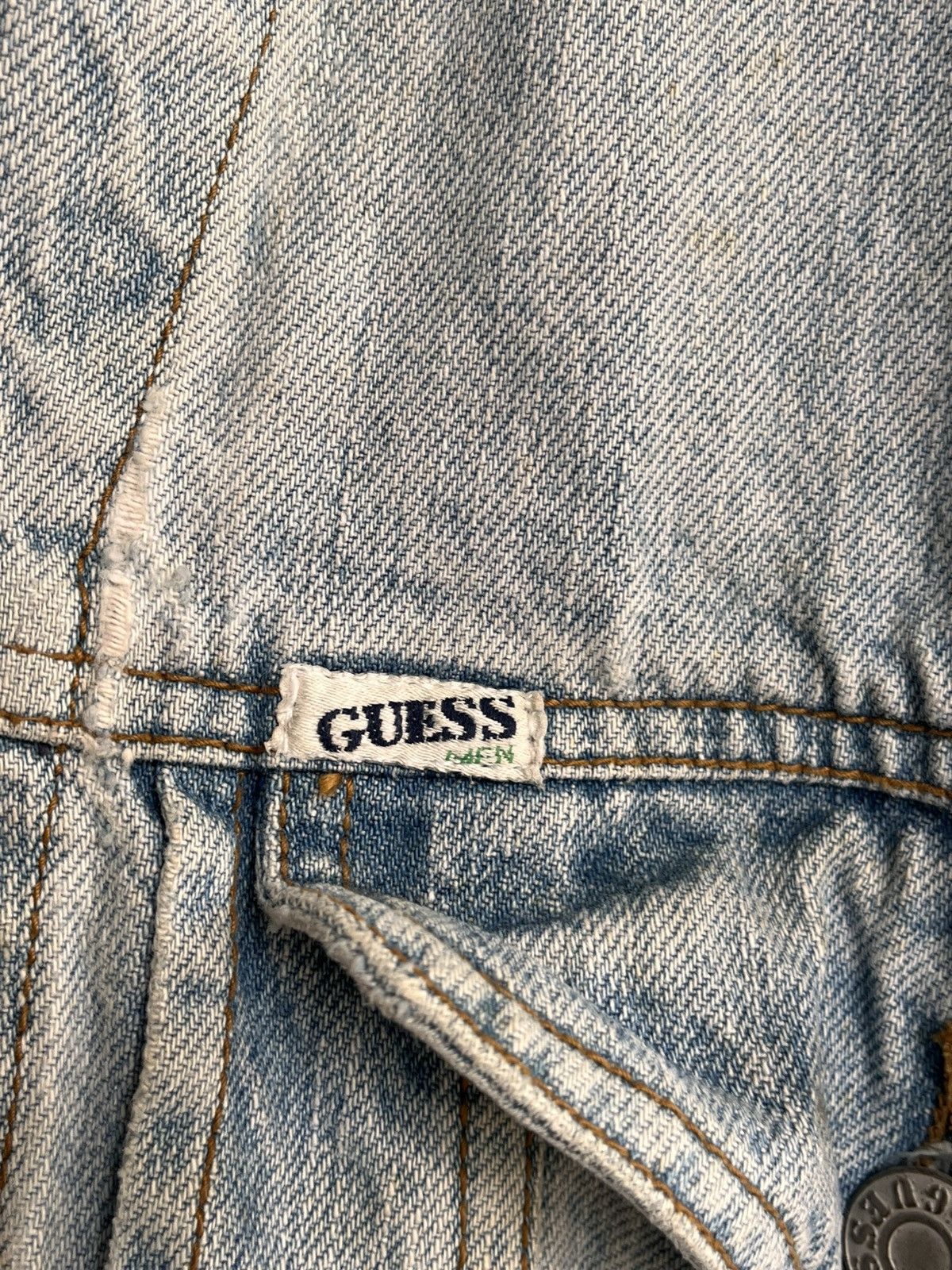 Guess Vintage Guess denim Jacket Size US XL / EU 56 / 4 - 11 Thumbnail