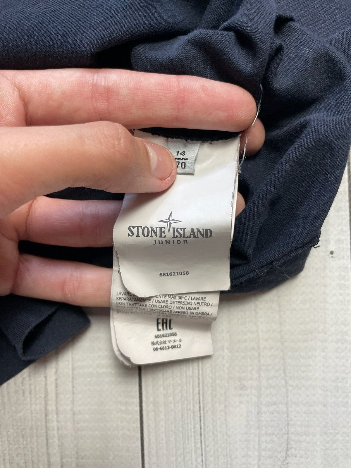 Vintage Vintage Stone Island tee big logo size S ( Junior XL) Size US S / EU 44-46 / 1 - 5 Thumbnail
