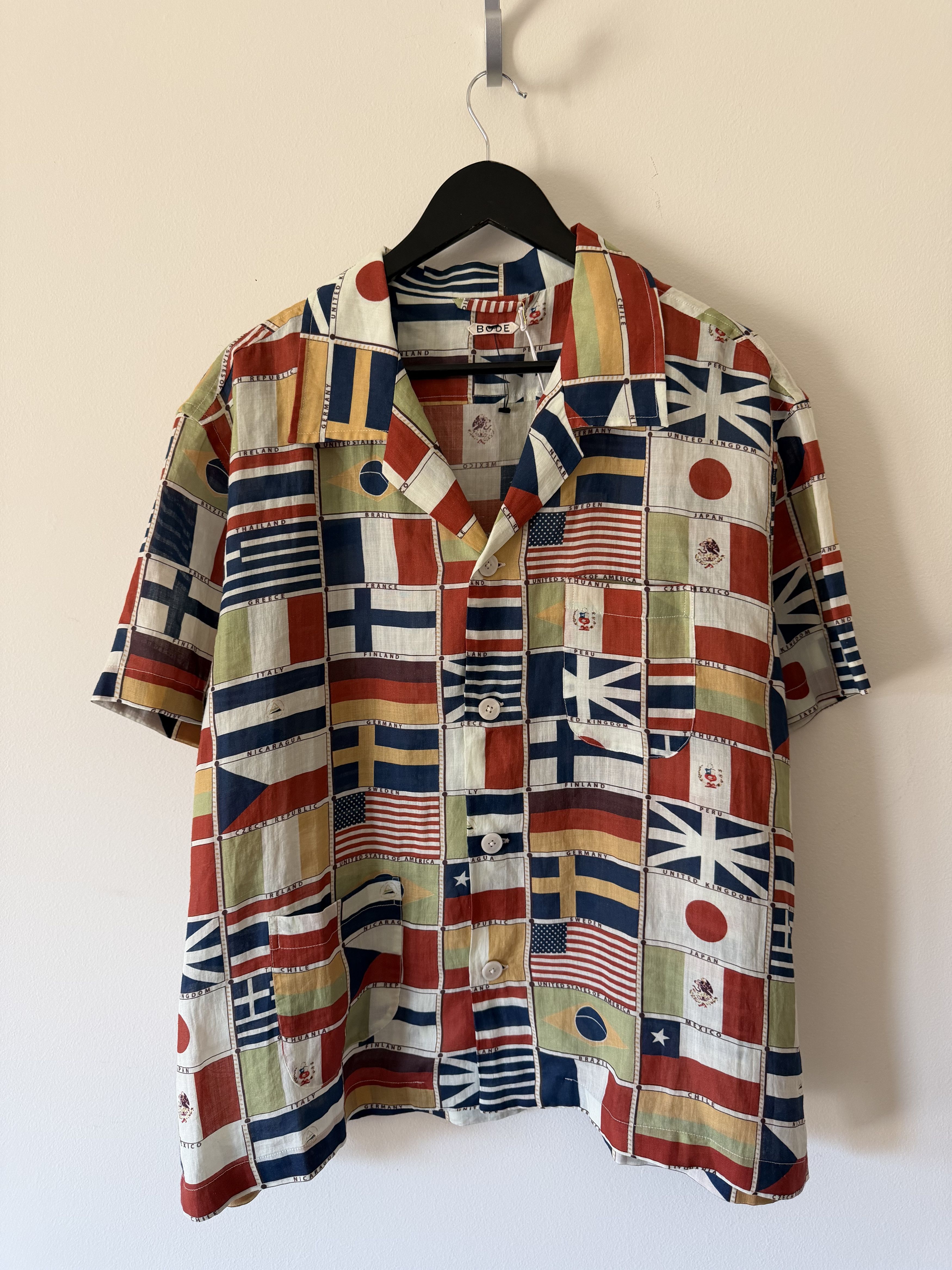 Bode Bode International Flag Button Up Shirt Size US XL / EU 56 / 4 - 1 Thumbnail