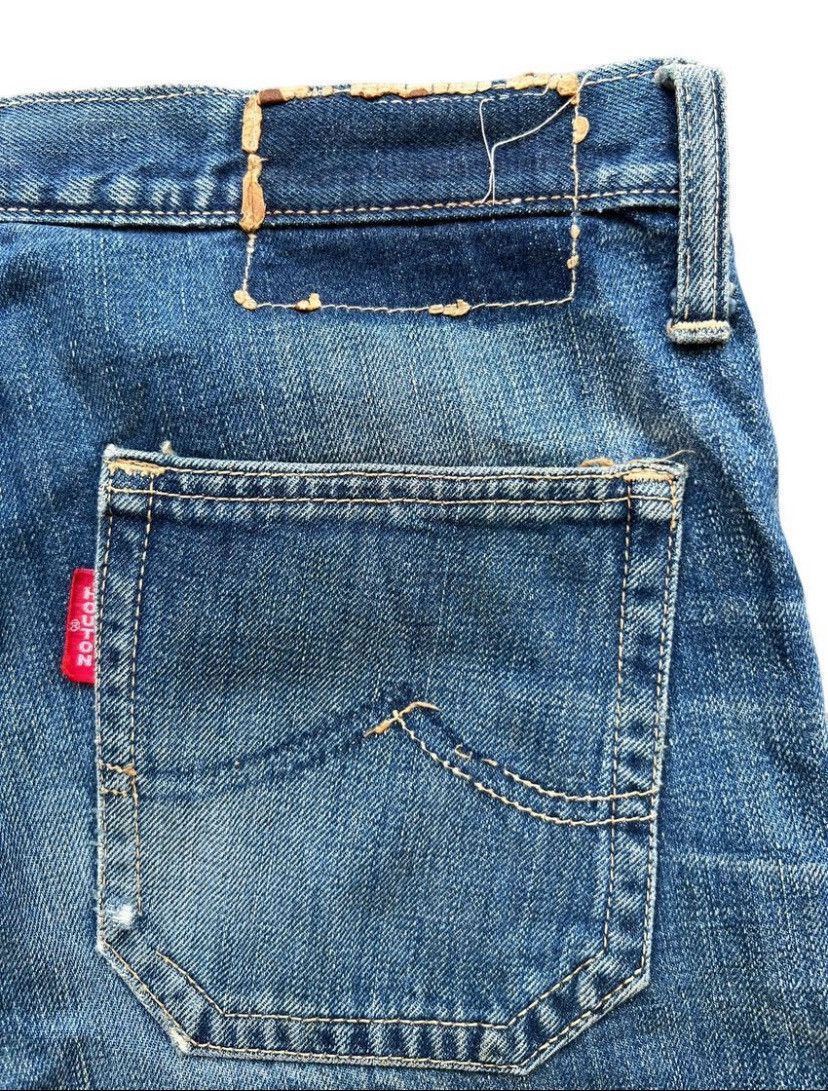 Vintage Cone Deestone Denim Flare Boot Cut Bush Pants Denim 30x29 Size 30" / US 8 / IT 44 - 9 Thumbnail