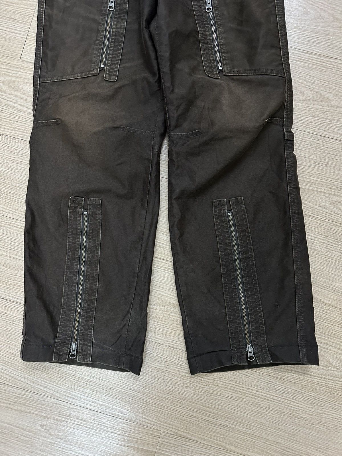 If Six Was Nine × Japanese Brand × Seditionaries Custom Culture Bondage Cargo Tactical Multi Flared Pants Size US 32 / EU 48 - 7 Thumbnail