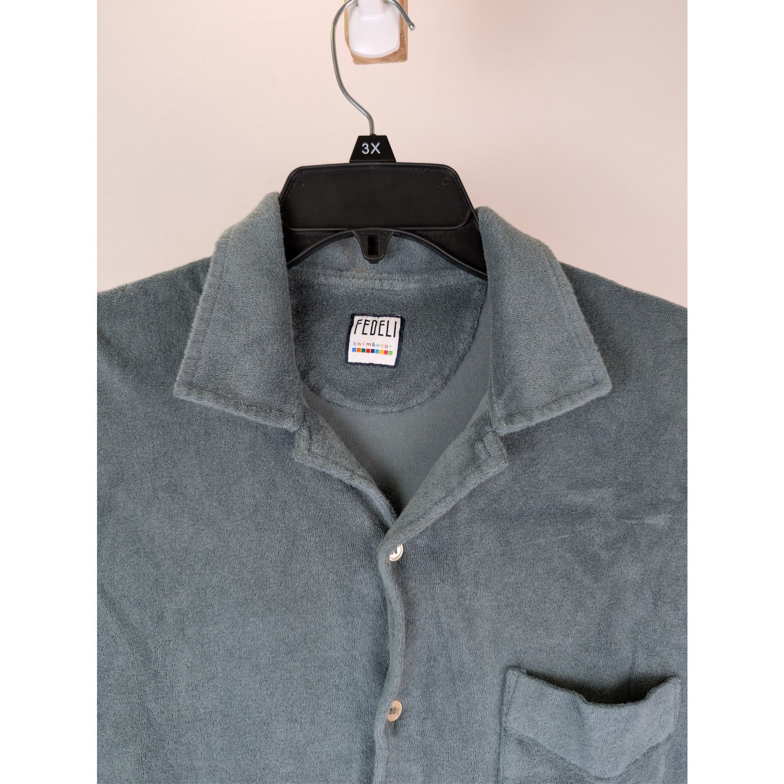 Fedeli o1rshd1 CC20 Front Pocket Suede Shirt in Green Size US M / EU 48-50 / 2 - 7 Thumbnail