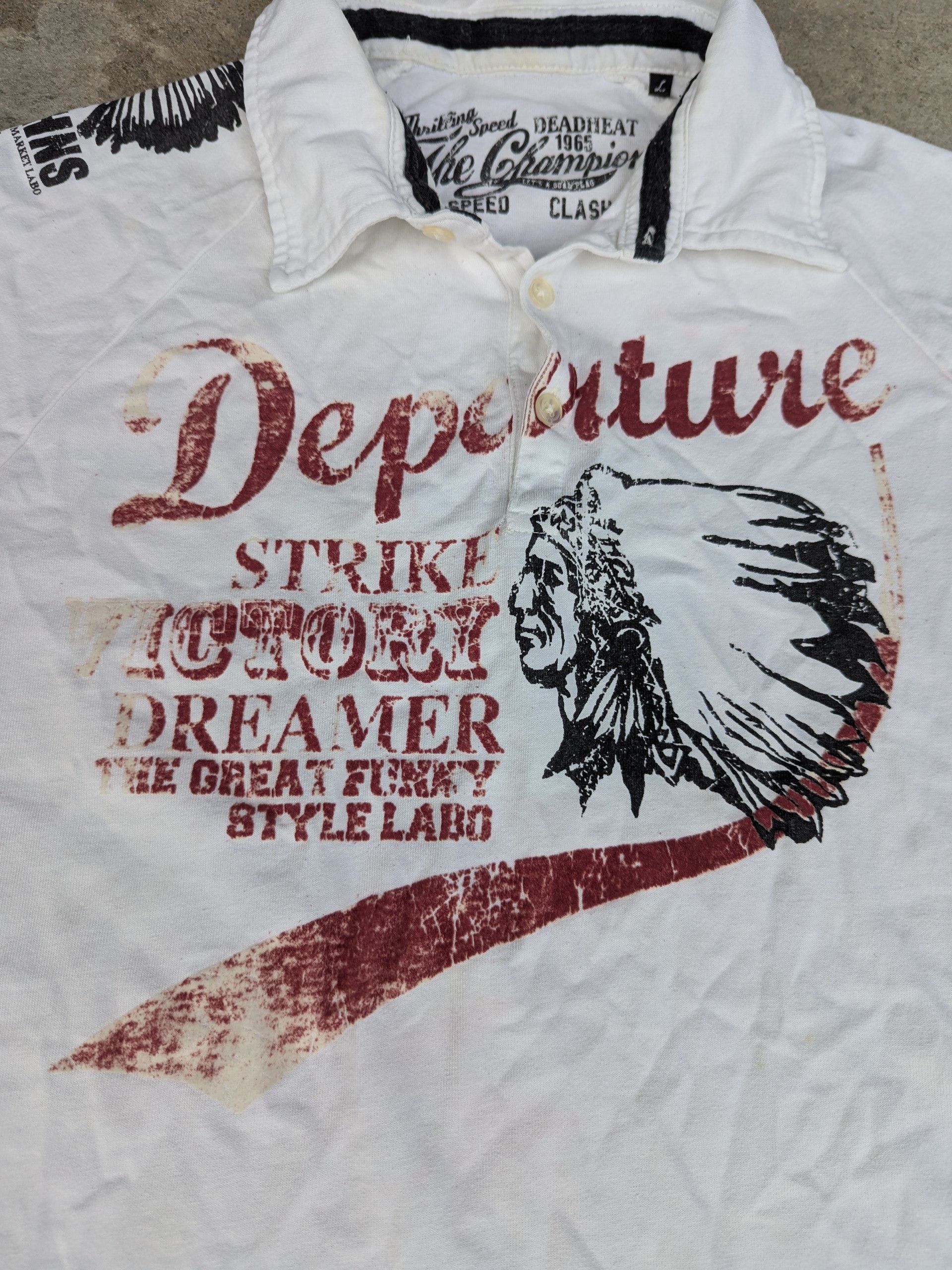 Native × Vintage Vintage Polo Shirt American Apache Size US S / EU 44-46 / 1 - 4 Thumbnail