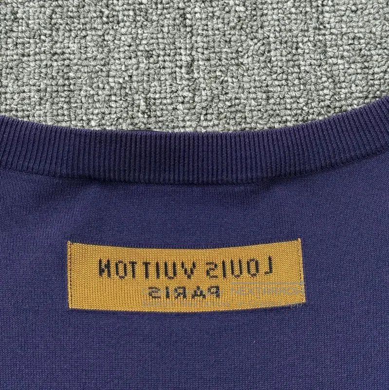Louis Vuitton Louis Vuitton Men's Purple Cotton T-Shirt . Size US L / EU 52-54 / 3 - 7 Thumbnail
