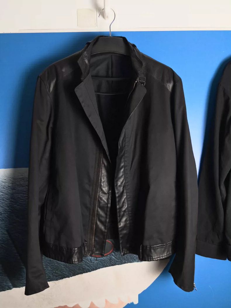 Yohji Yamamoto Yohji Yamamoto Patchwork biker jacket 2505-Nextarrow Size US XL / EU 56 / 4 - 1 Thumbnail