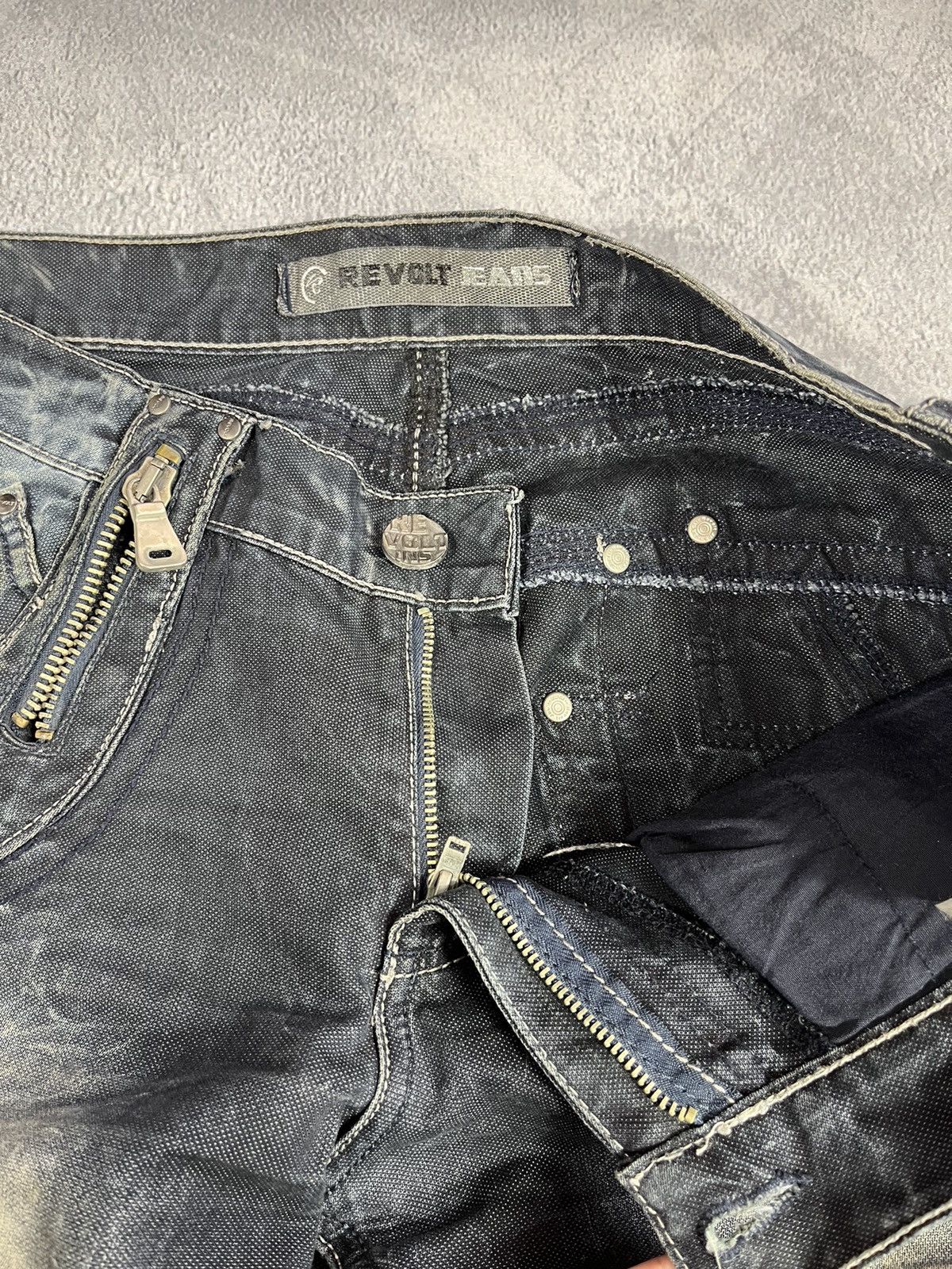 Japanese Brand × Vintage Vintage Y2K Japanese faded denim jeans streetwear size 32 Size US 32 / EU 48 - 5 Thumbnail