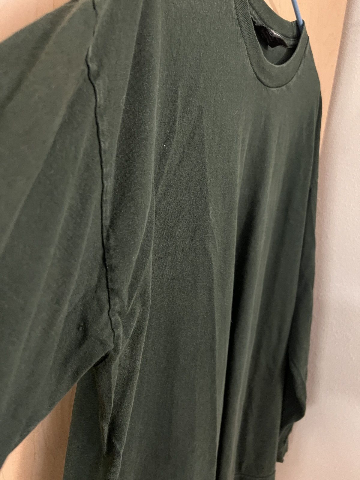 Steve And Barrys Vintage green blank long sleeve tee Size US XL / EU 56 / 4 - 3 Thumbnail