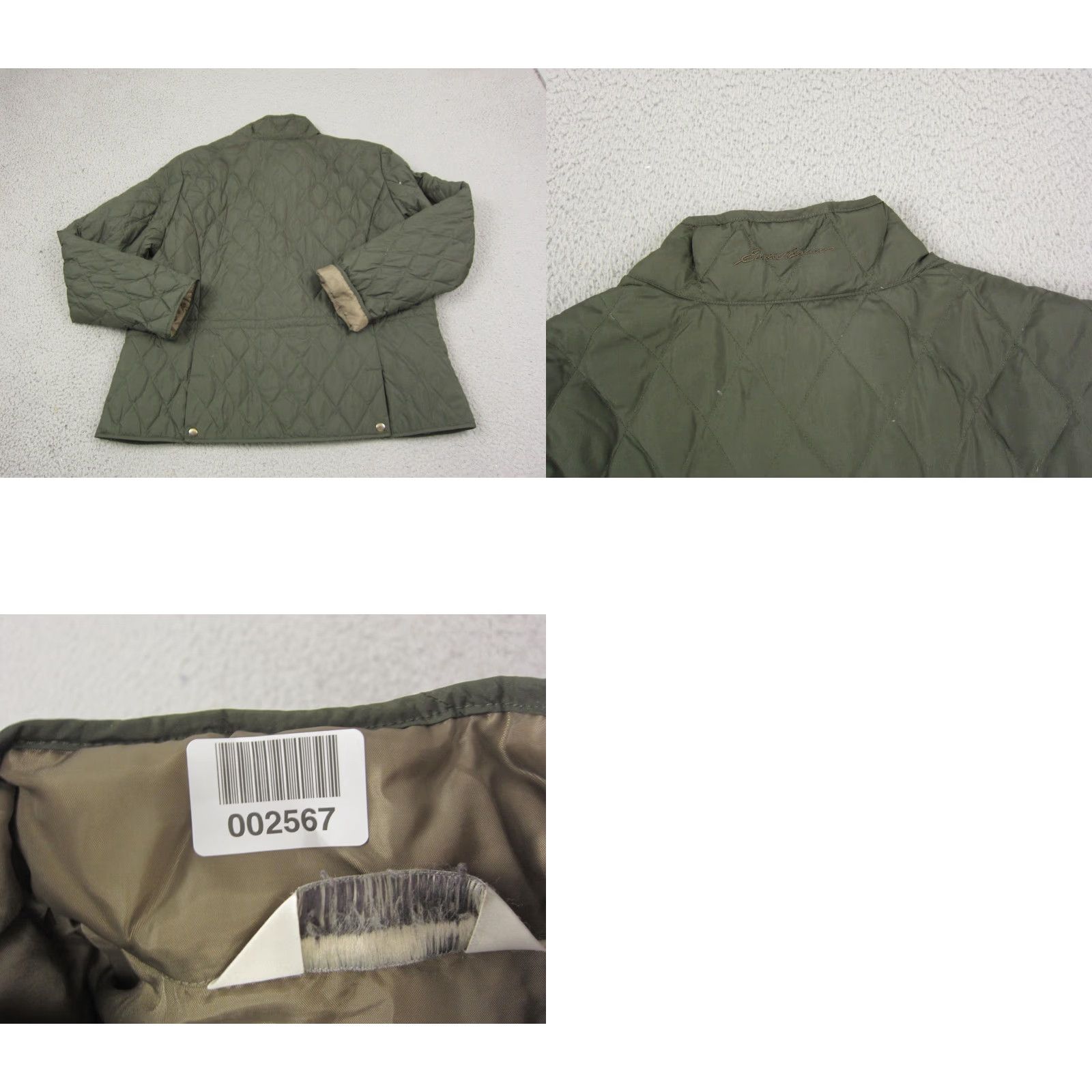 Eddie Bauer Eddie Bauer Jacket Womens 2XL Olive Green Quilted Goose Down Button Snap Caliber: Casual Winter Travel Size XXL / US 16-18 / IT 52-54 - 9 Thumbnail