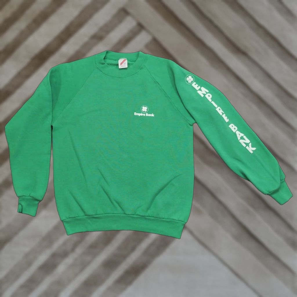 Jerzees VINTAGE Jerzees Sweatshirt Adult L Green Pullover Logo 90s Mens Shirt Other (if required) Size US L / EU 52-54 / 3 - 1 Thumbnail