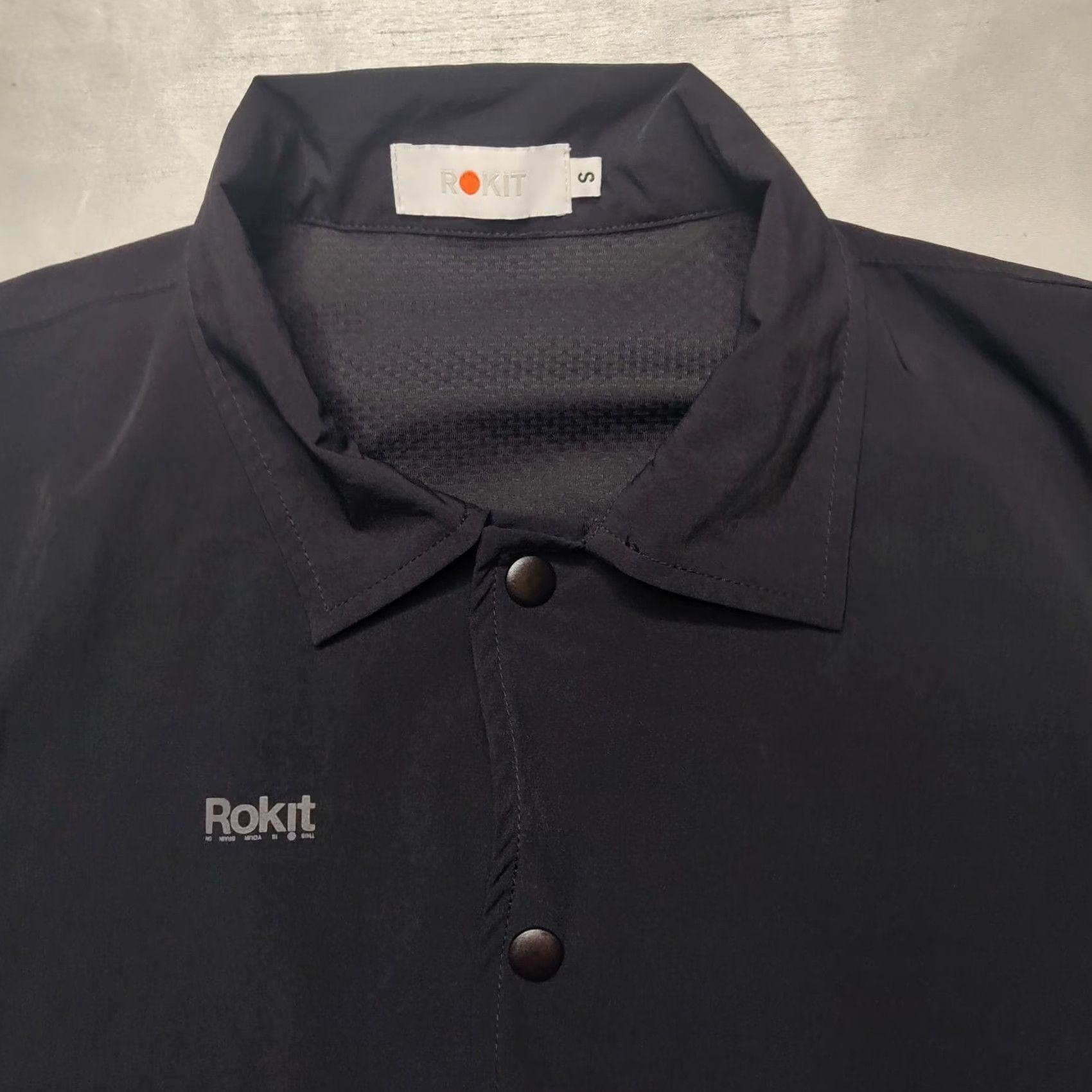 Vintage ROKIT Men Small Black Snap Button Reversible Courtside Jacket Size US S / EU 44-46 / 1 - 7 Thumbnail