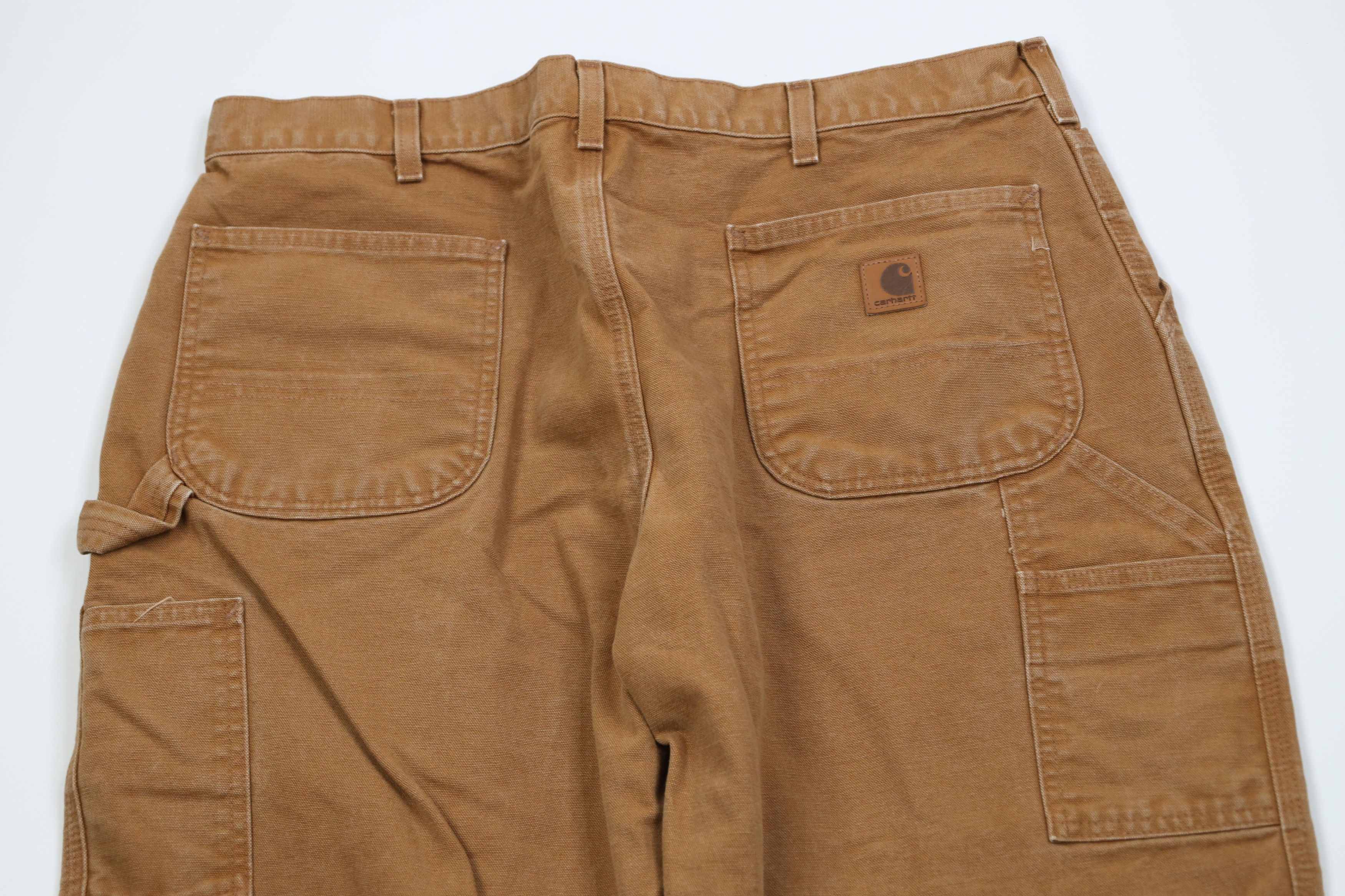Carhartt Vintage Y2K Carhartt Wide Leg Dungaree Pants Duck Brown Size US 38 / EU 54 - 9 Thumbnail