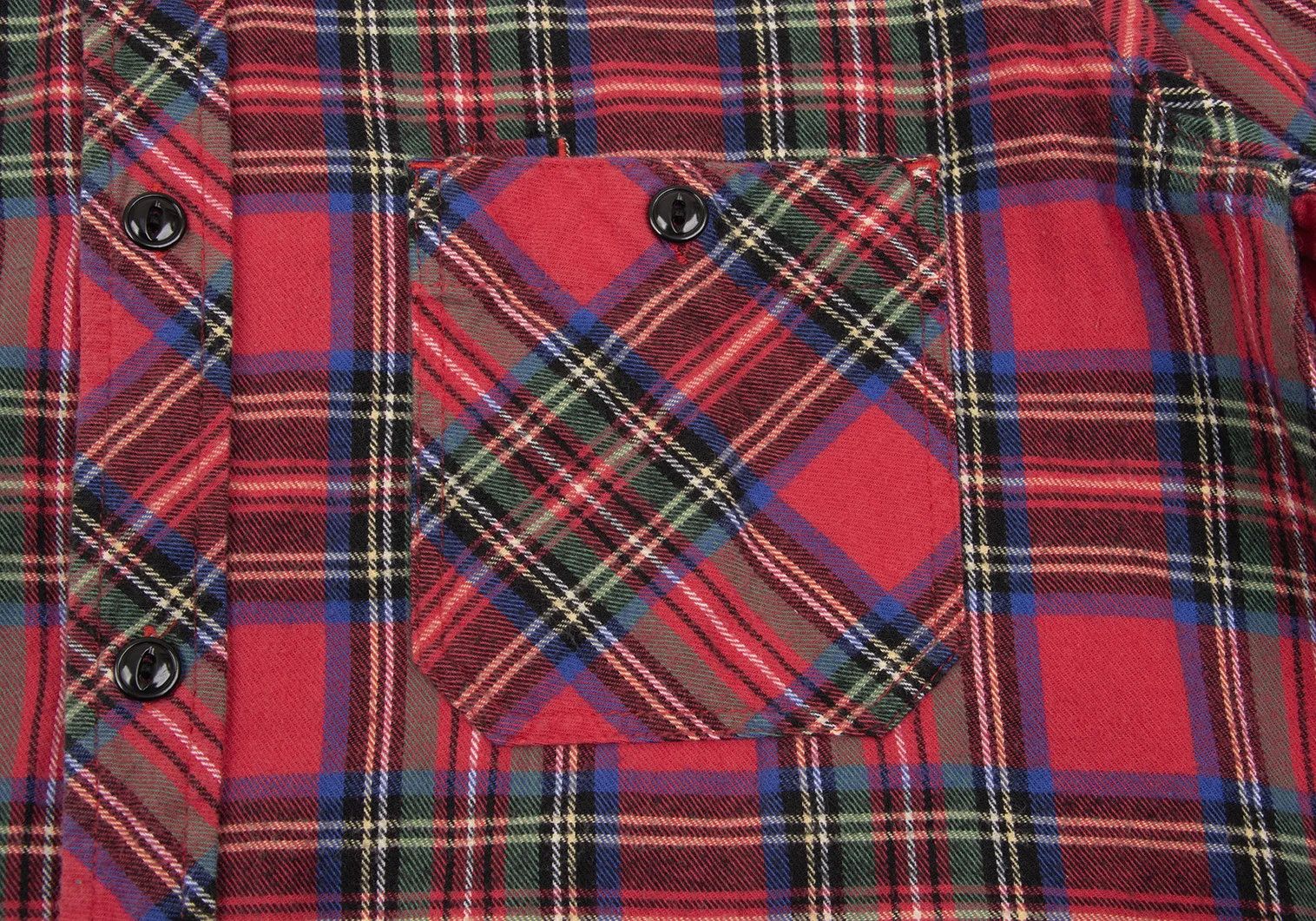 Engineered Garments Tartan Check Flannel Shirt in Red and Blue, Size L Size US L / EU 52-54 / 3 - 6 Thumbnail