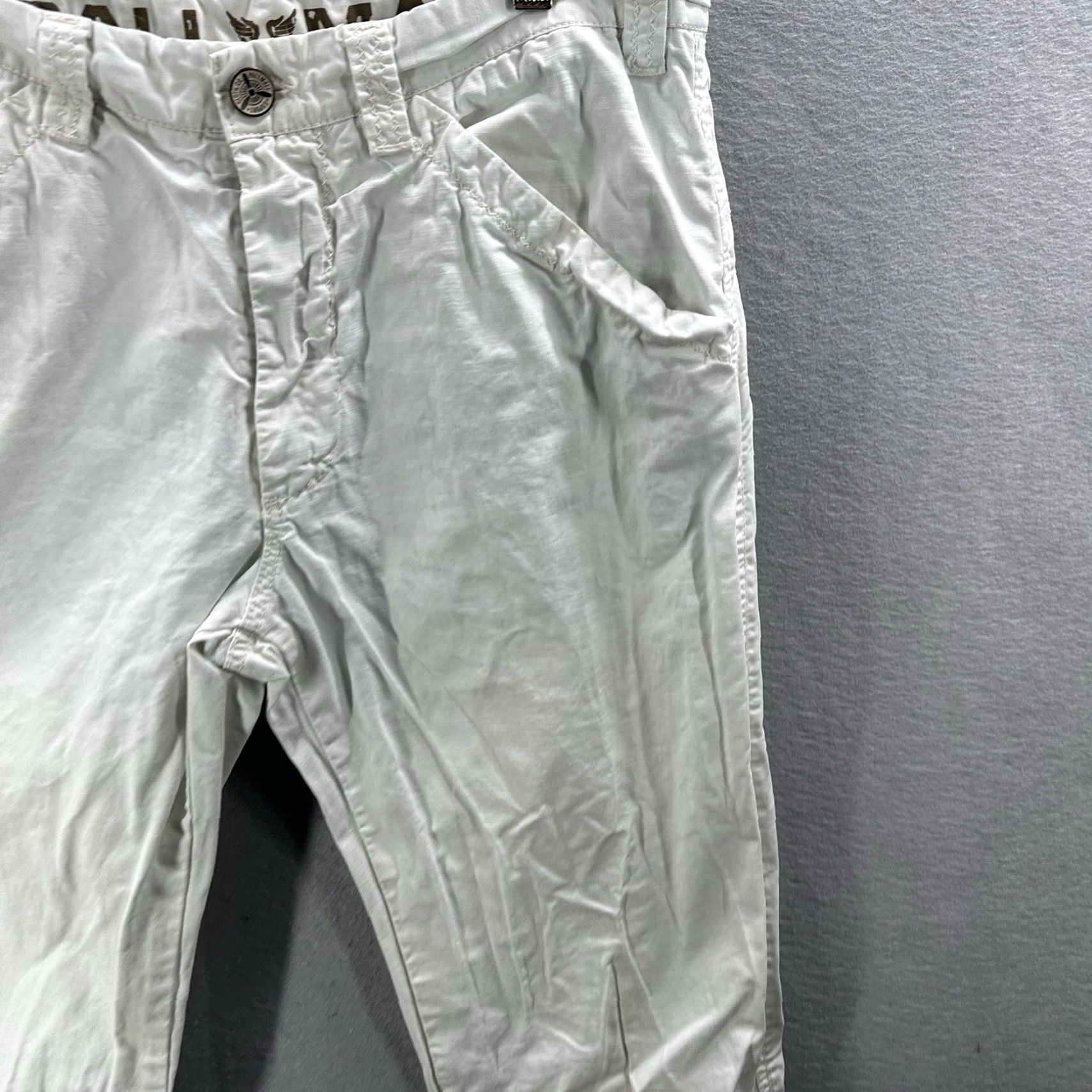 Vintage Pall Mall Mens Cargo Pants 32 Vintage Ivory Pall Mall Cargo Straight Regular Vintage y2k Preppy Beach Boho 90s Mens Size US 32 / EU 48 - 5 Thumbnail