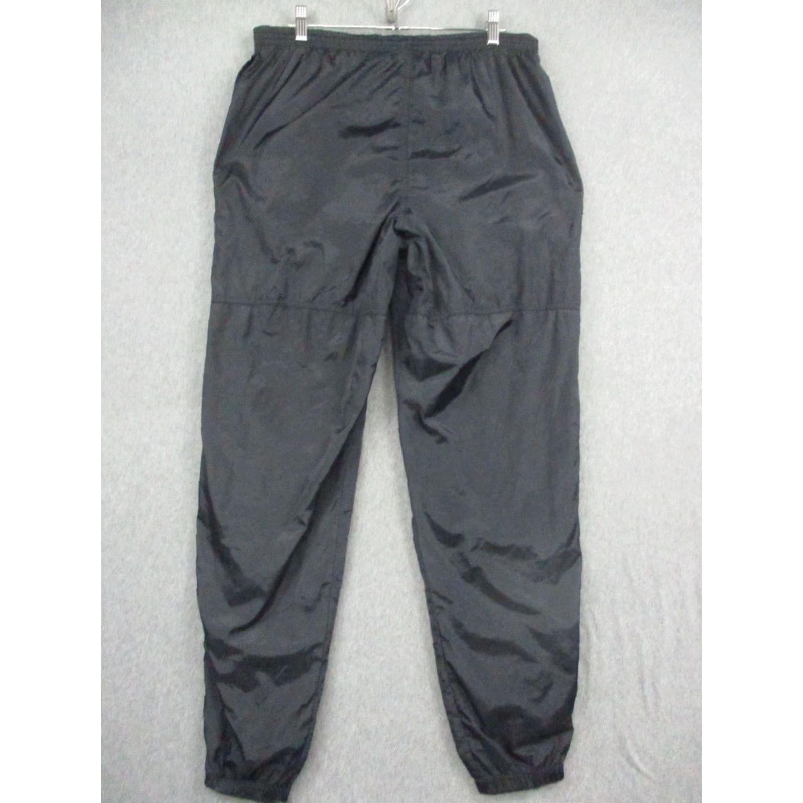 Nike VINTAGE Nike Windbreaker Track Pants Medium Men's Black 80s Size US 31 - 4 Thumbnail
