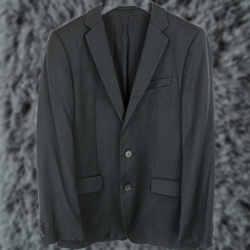 Hugo Boss HUGO BOSS Blazer Men US 38R Single Breasted Wool Blend Patterned Jacket/Coat Mens Size 38R - 1 Thumbnail