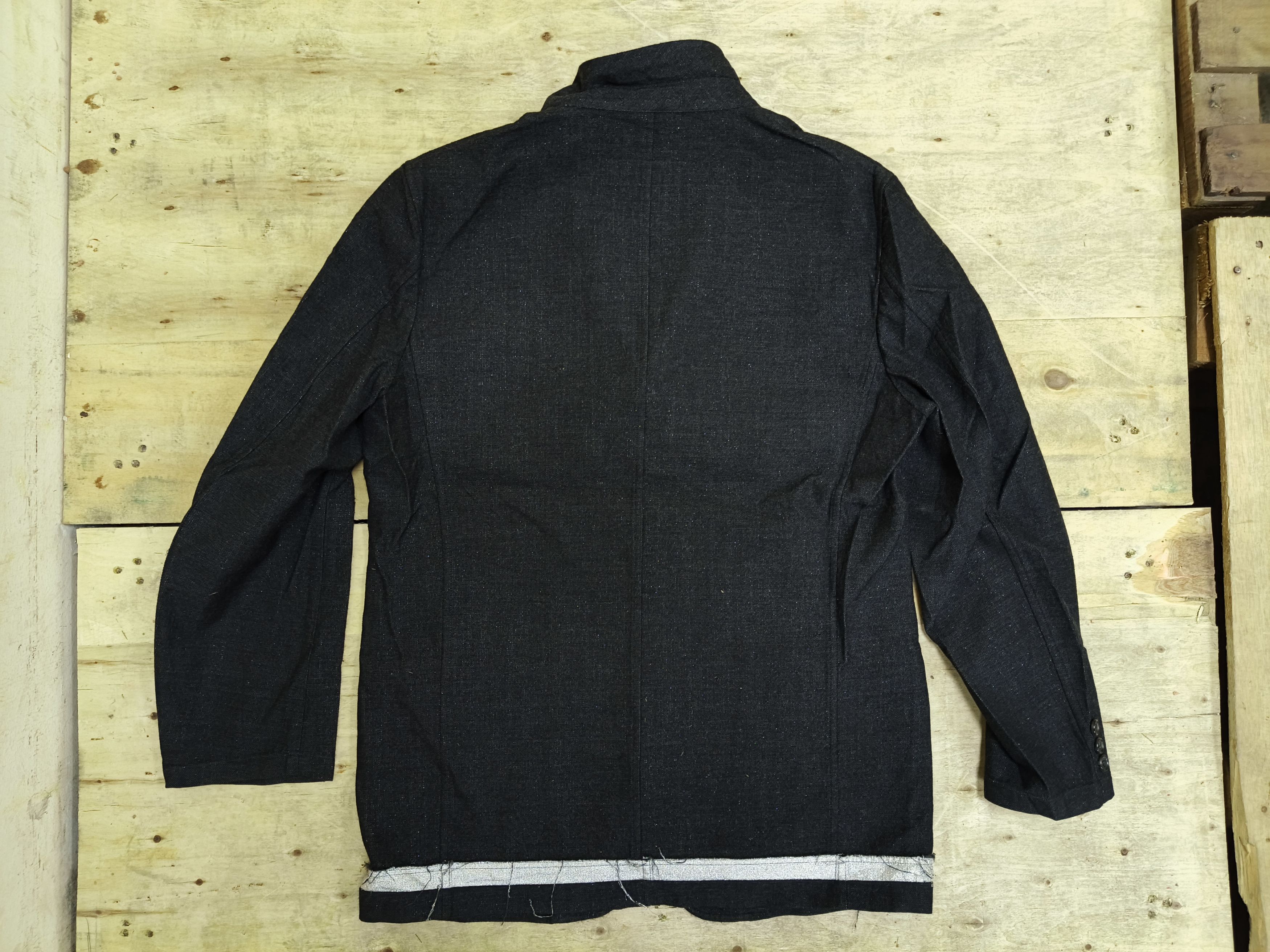 Comme des Garcons Homme Vtg 🔥 CDG Homme AD2002 Tanaka Silver Hem Switch 002 Size 44L - 13 Thumbnail