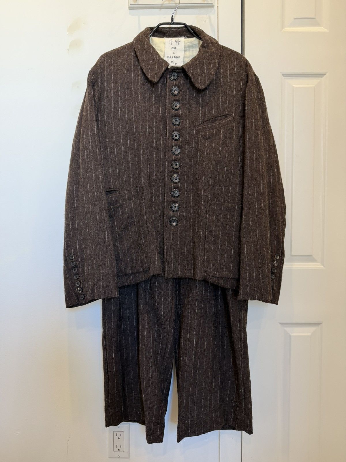 John Alexander Skelton Brown Wool Matching Set Size US L / EU 52-54 / 3 - 1 Thumbnail