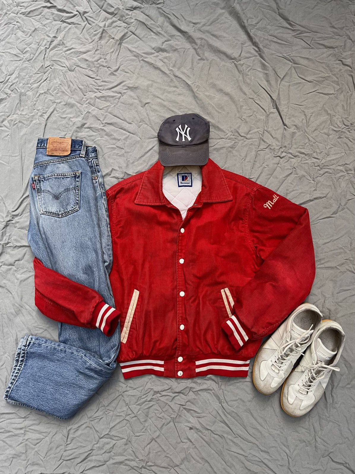 Rennoc Vintage 1980s Varsity Jacket Made in USA Size US M / EU 48-50 / 2 - 3 Thumbnail
