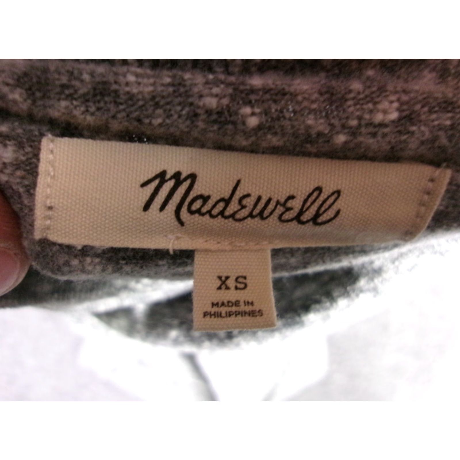Madewell Madewell Bodysuit XS Women Gray Turtleneck Long Sleeve Snap Closure Knit Top Size XS / US 0-2 / IT 36-38 - 7 Thumbnail