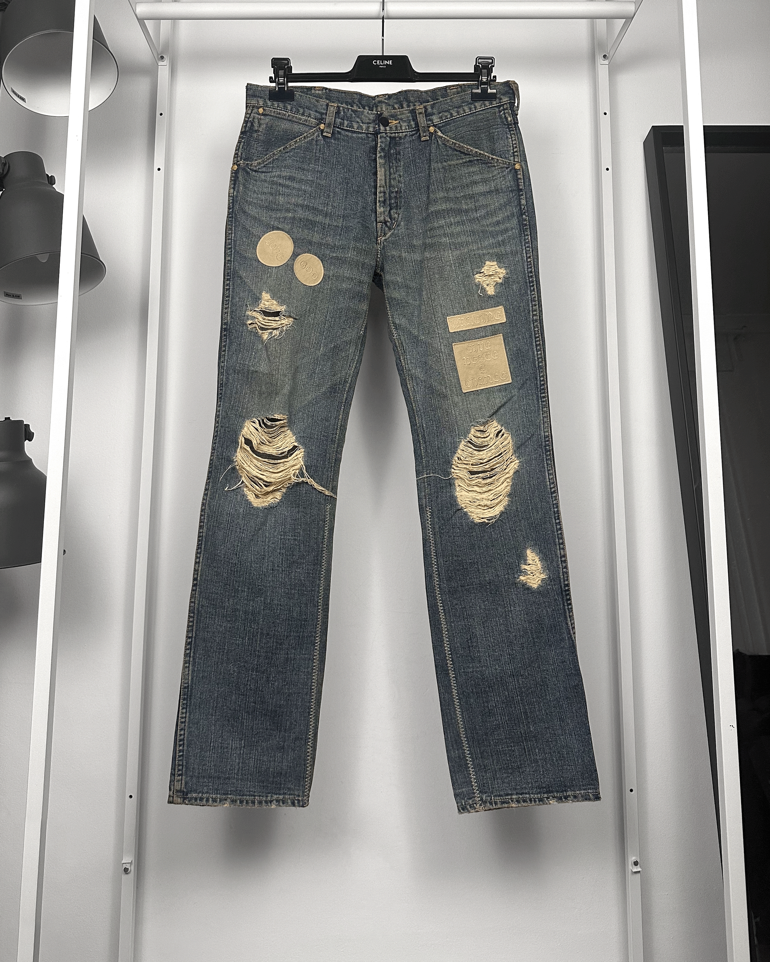 Number (N)ine NUMBER NINE SS07 “ABOUT A BOY” HONEYCOMB PAIN DENIM