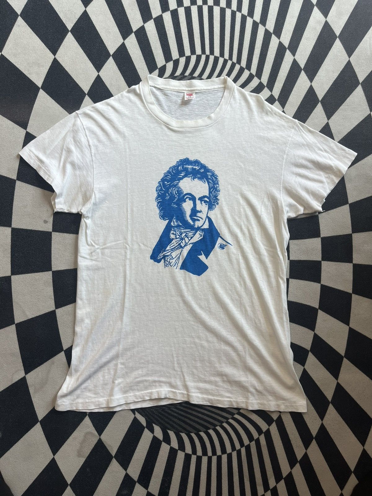 Arts & Science Vintage Ludwigvan BEETHOVEN Art Face 1970’s-1980’s Tshirt Size US L / EU 52-54 / 3 - 3 Thumbnail