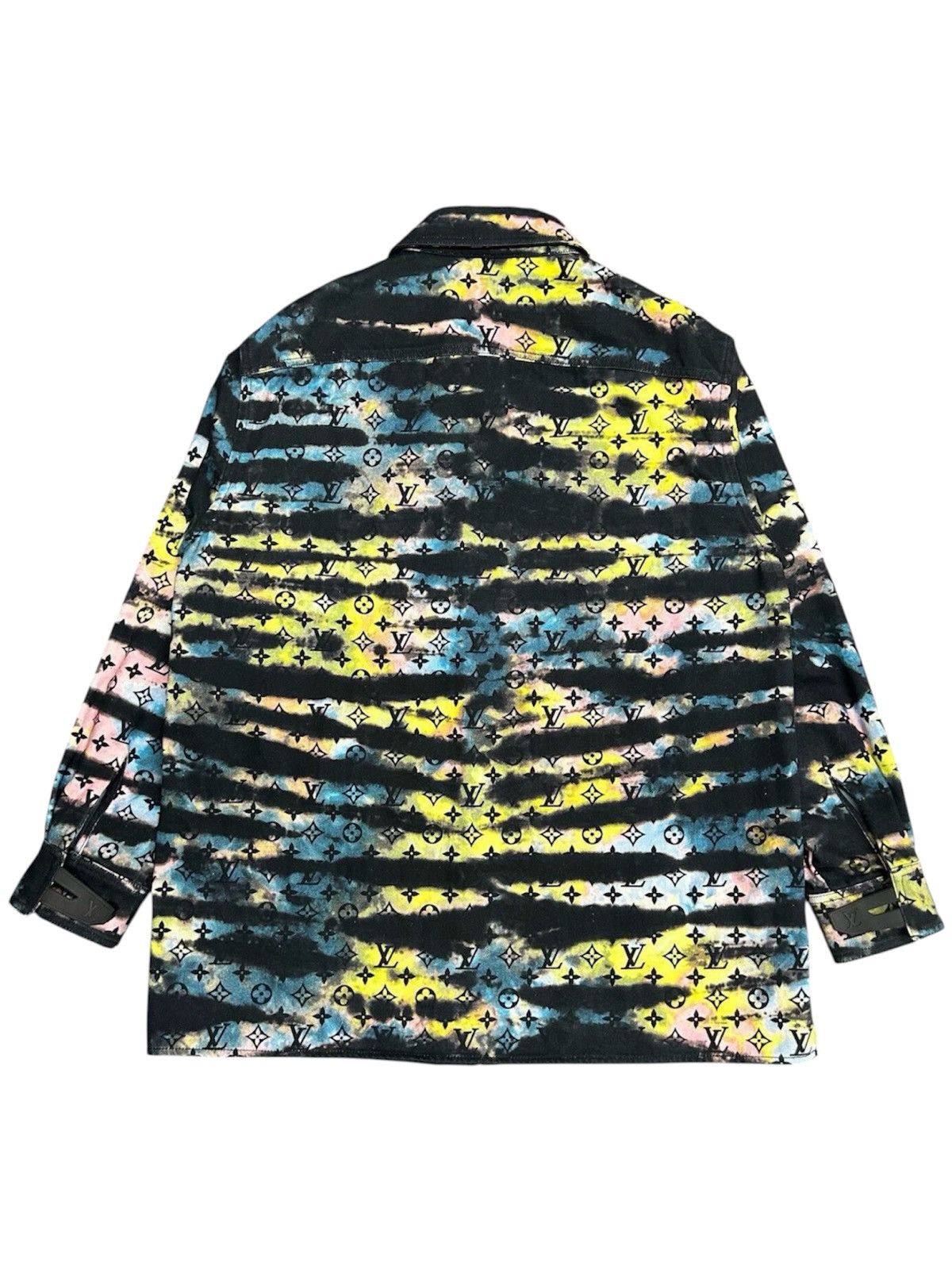 Louis Vuitton Louis Vuitton 4L Printed Monogram Long Sleeve Denim Overcoat Size US XXL / EU 58 / 5 - 2 Thumbnail