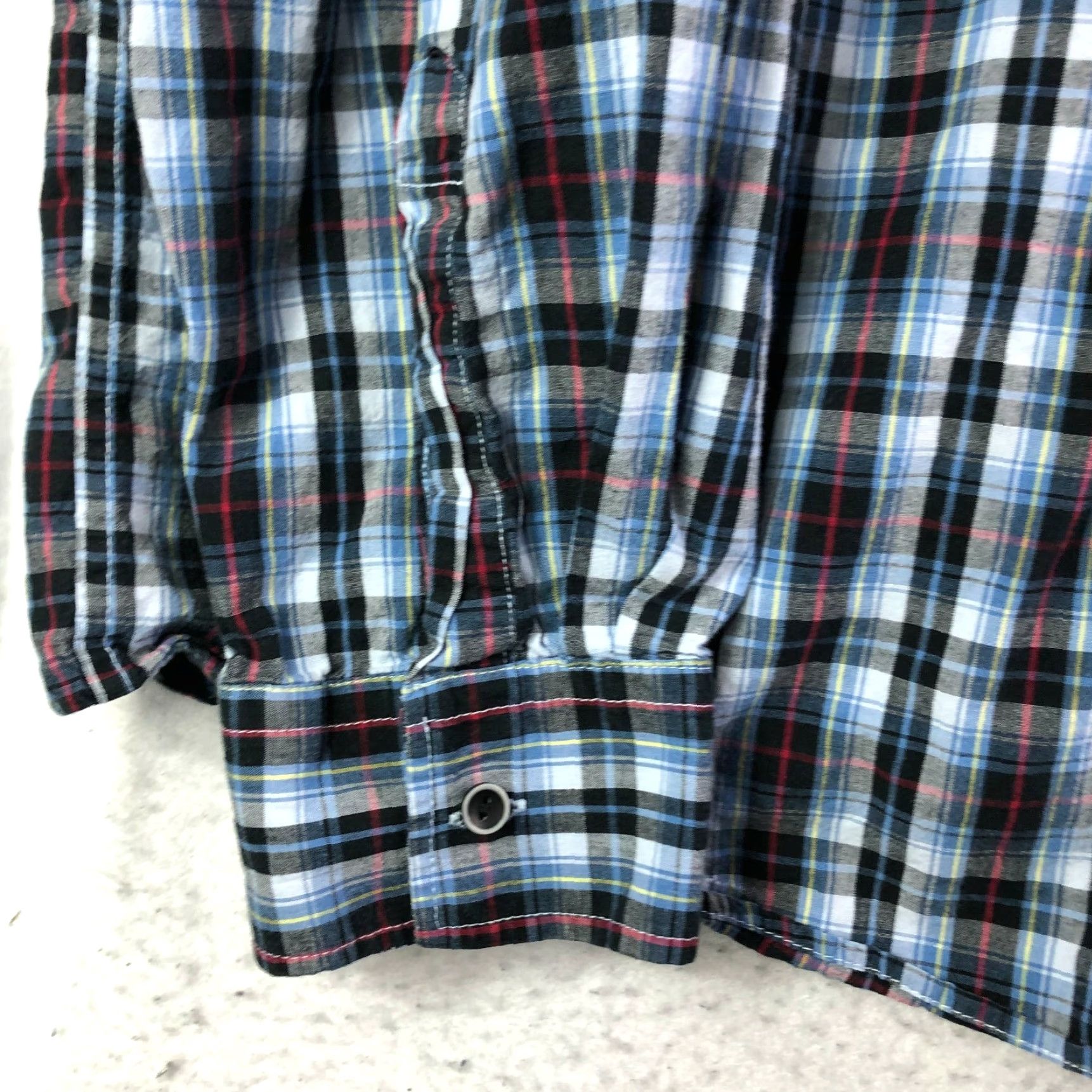 Vintage Eighty Eight Mens XXL Blue Plaid Long Sleeve Point Collar Shirt Size US XXL / EU 58 / 5 - 2 Thumbnail