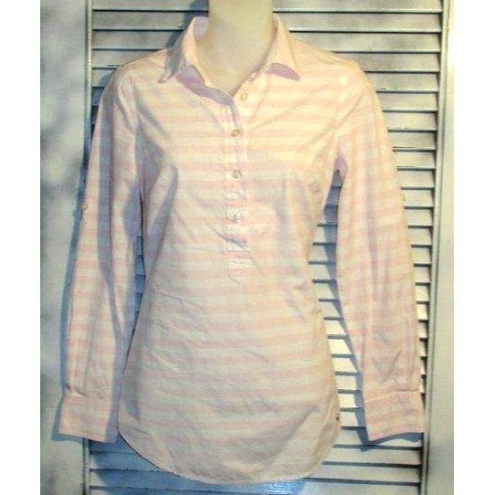 Vineyard Vines Vineyard Vines Sz 00 Half Button Blouse Size XXS / US 00 / IT 34 - 5 Thumbnail