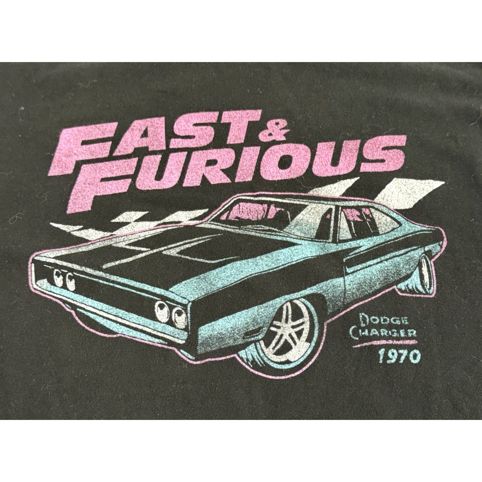 Vintage VINTAGE FAST AND FURIOUS black T-Shirt 70s Cars Movie Dom Toretto Crew Neck L Men EUC Size US L / EU 52-54 / 3 - 2 Thumbnail