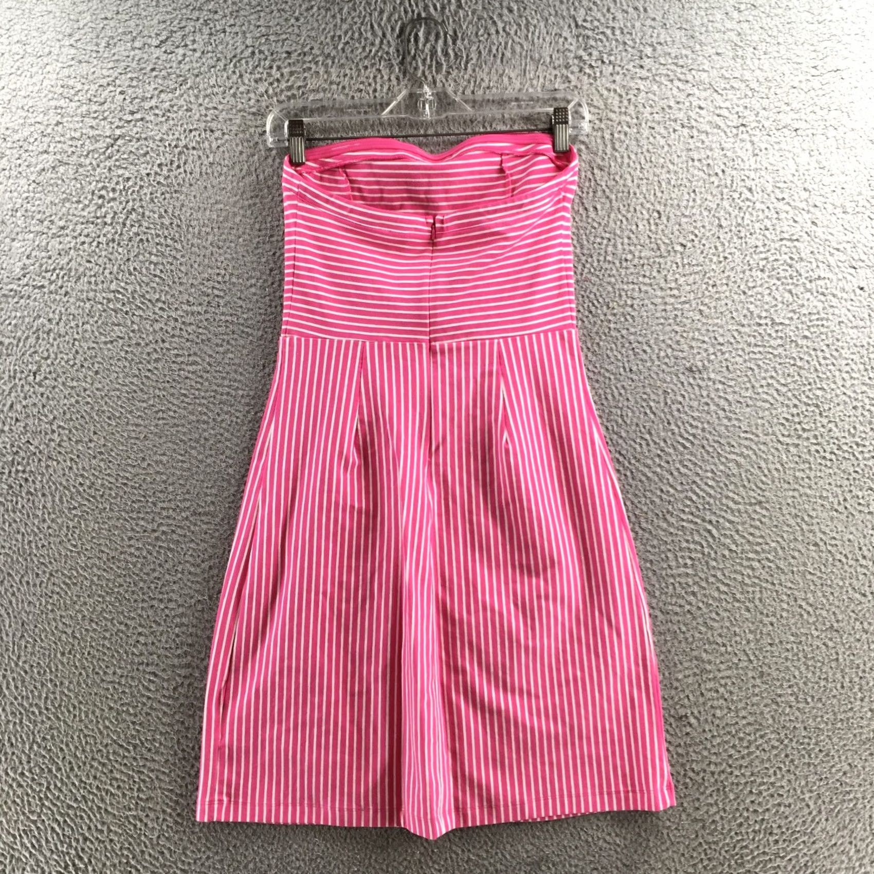 Old Navy Old Navy Dress Strapless Pink Cotton Blend Petite Small Womens Midi A-Line Casual Size S / US 4 / IT 40 - 7 Thumbnail