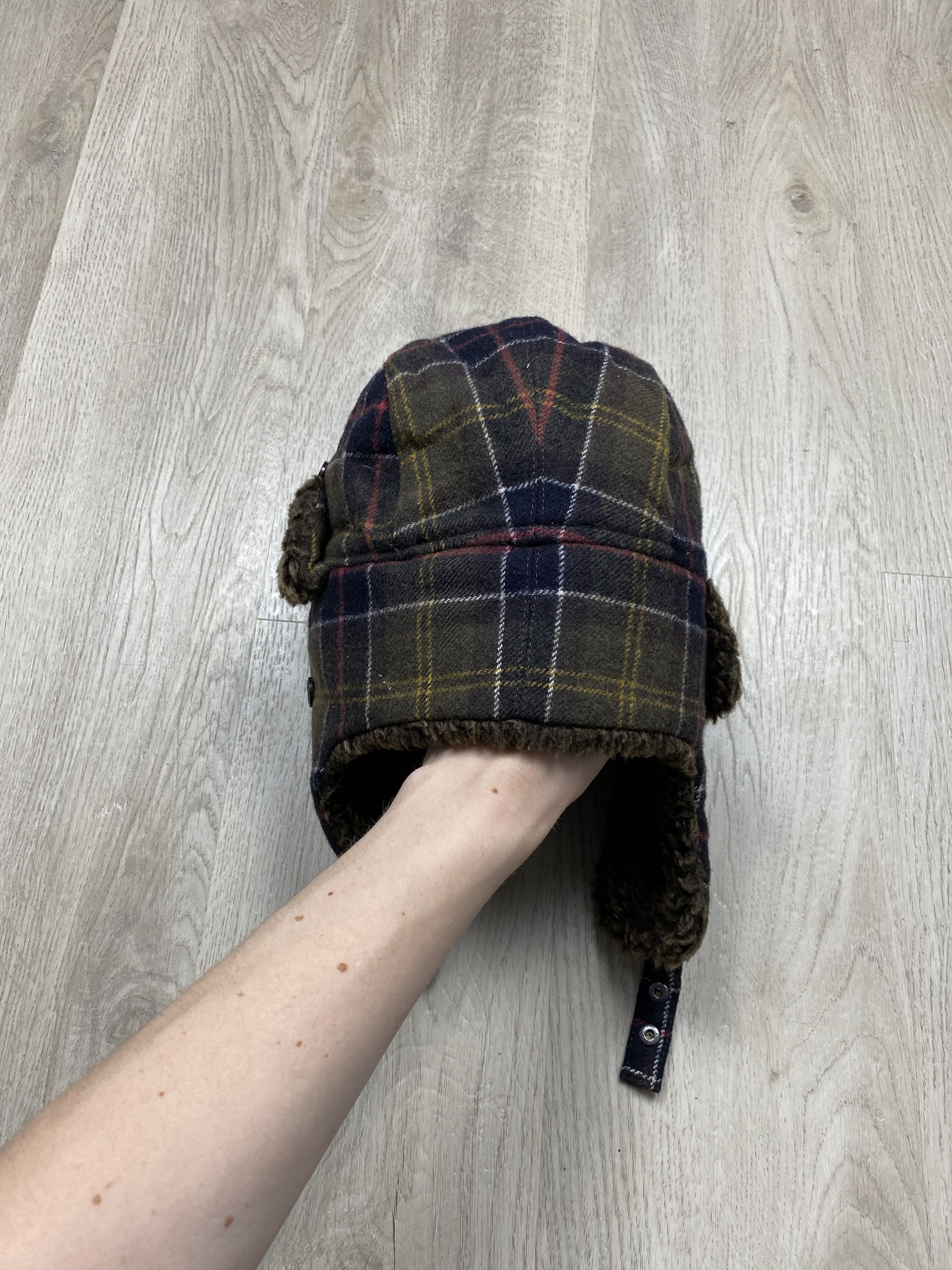 Barbour Barbour Tartan Vintage Mens Hat With Ear Flaps Size ONE SIZE - 3 Thumbnail