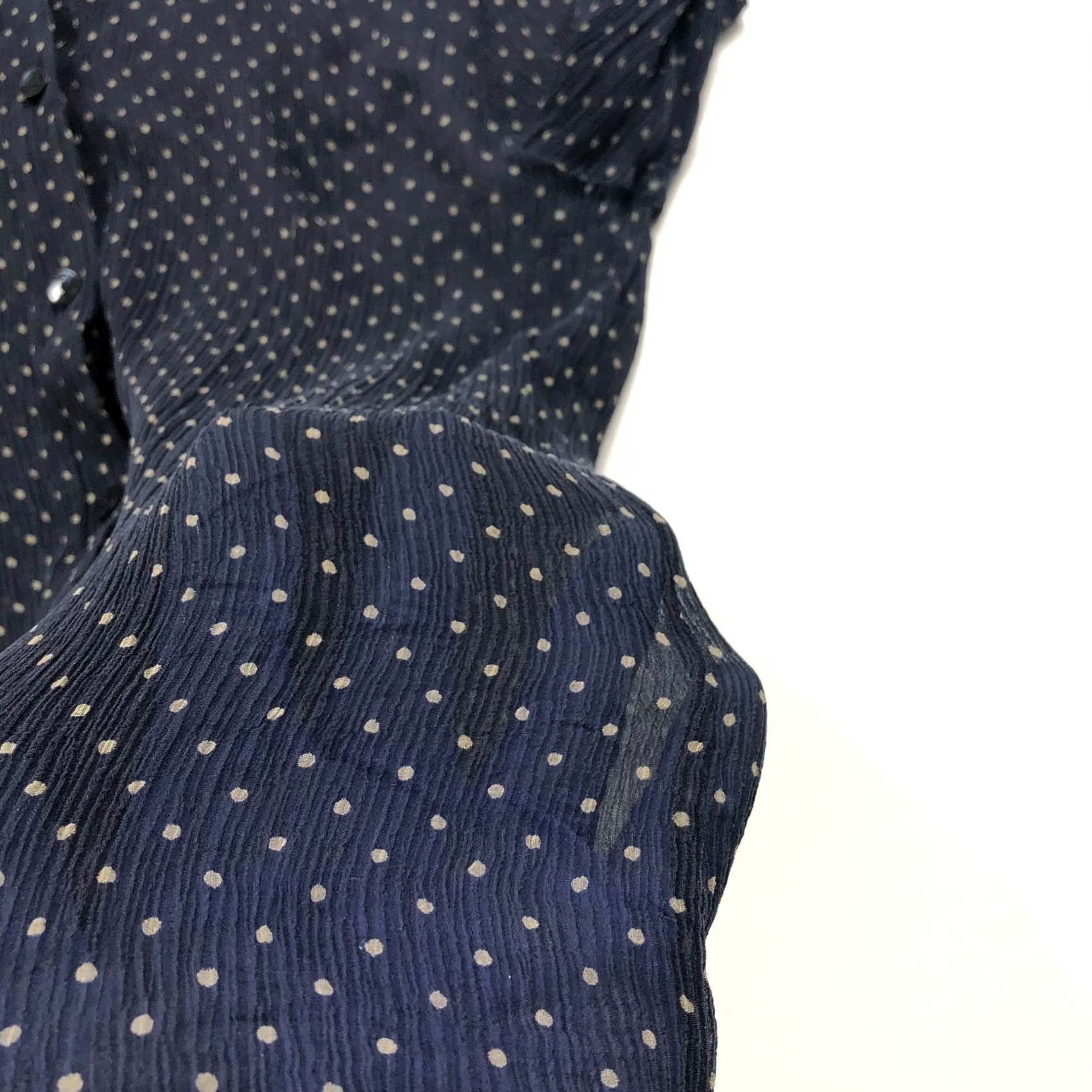 Vintage Chico's Button-Up Silk Shirt Blue Beige PLS READ Shirt Womens Regular Size 1 Long Sleeve Vintage No Size XS / US 0-2 / IT 36-38 - 6 Thumbnail