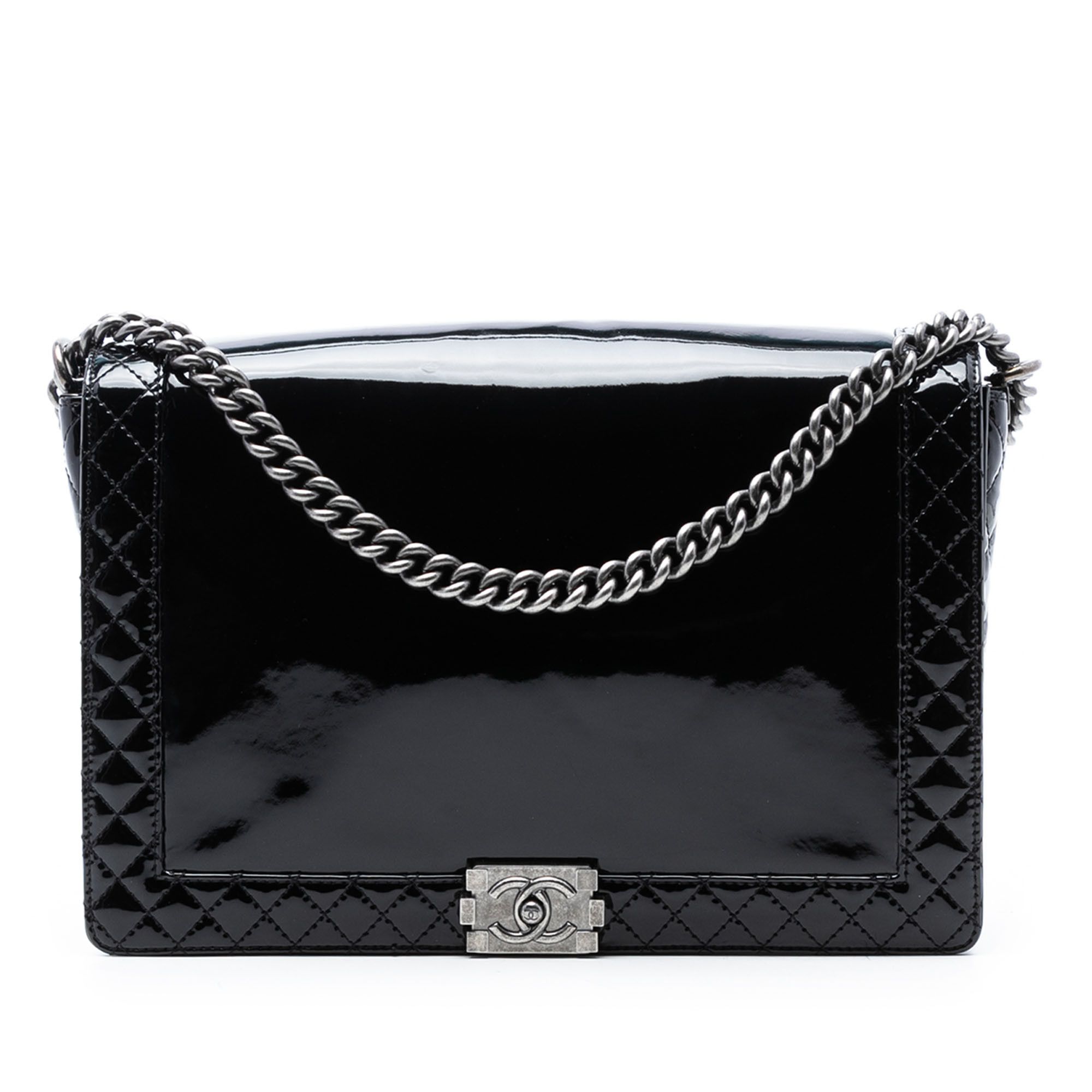 Chanel Chanel Extra Large Patent Boy Reverso Flap Size ONE SIZE - 1 Thumbnail