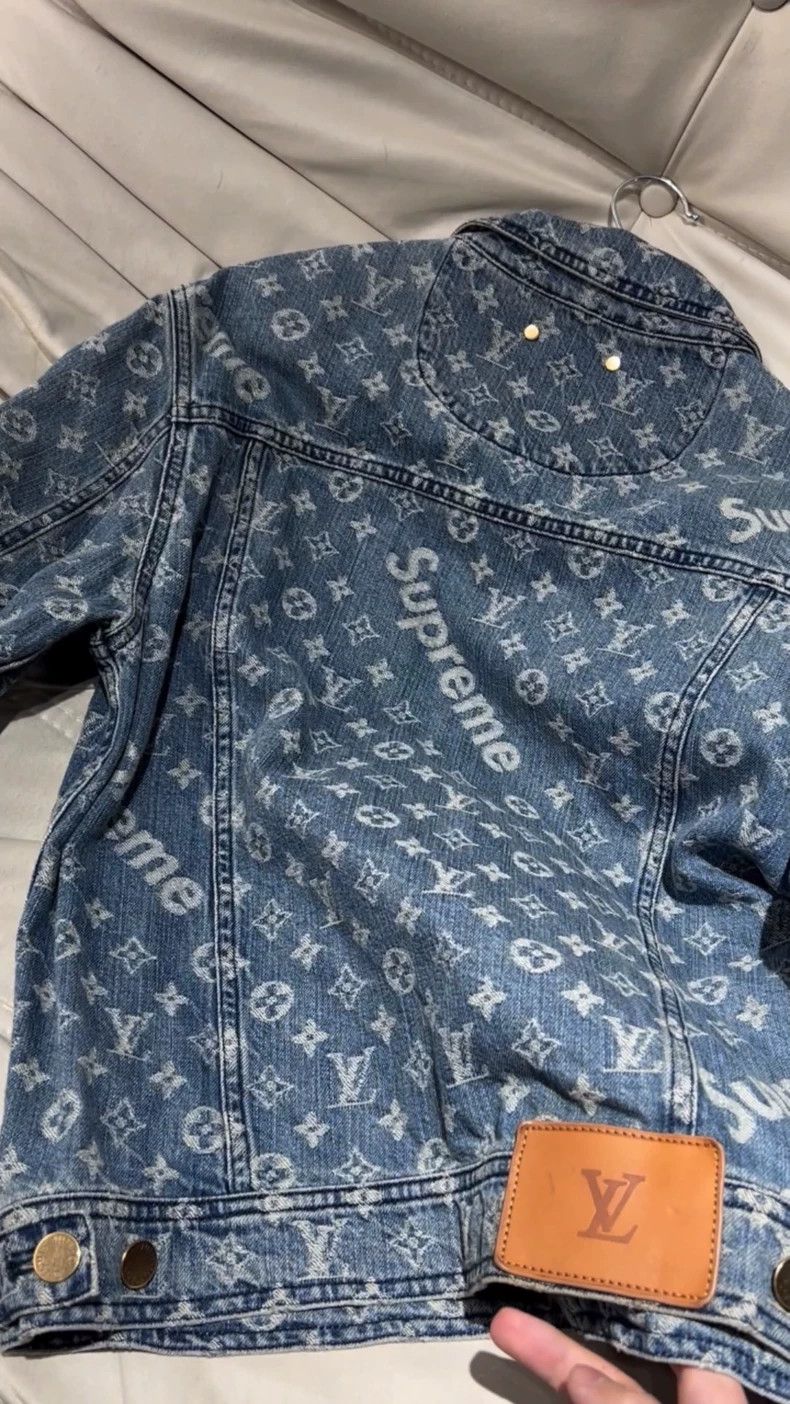 LOUIS VUITTON Supreme full print denim jacket 2504-Nextarro