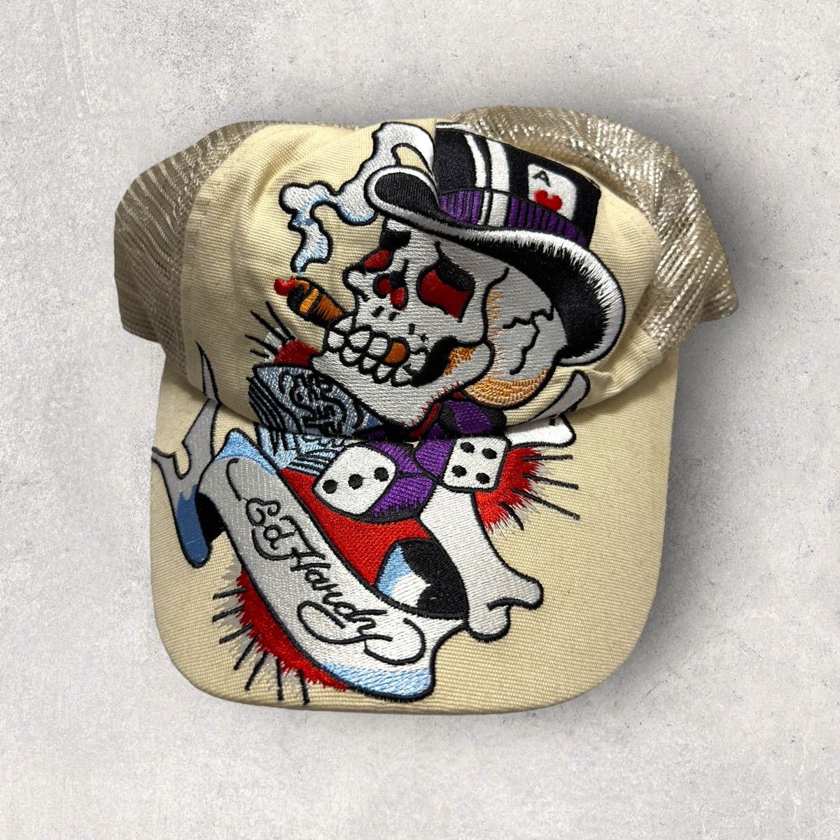 Ed Hardy Purple/White Ed Hardy Trucker Hat | Grailed