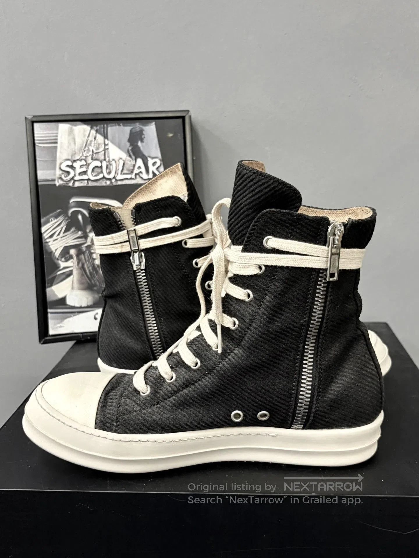 Rick Owens Drkshdw Rick Owens Drkshdw Canvas High. Size US 8.5 / EU 41-42 - 5 Thumbnail