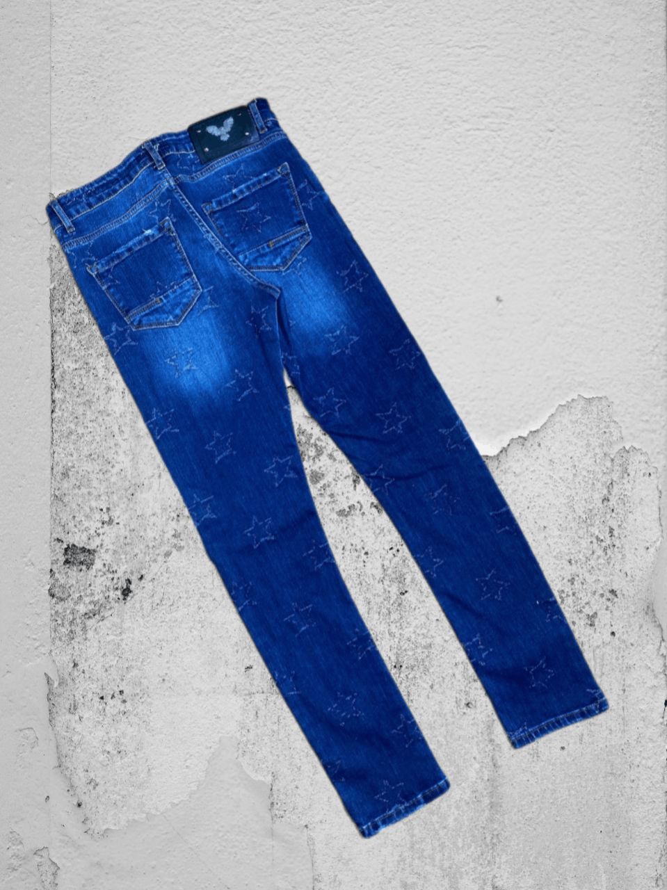 Japanese Brand Dirty Distressed Jeans Patchwork Painted Flared Baggy Size US 32 / EU 48 - 1 Thumbnail