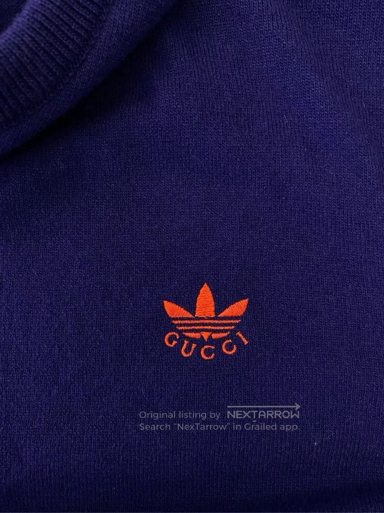 Gucci Gucci Co-branded classic logo knitted hooded sweatshirt Size US XL / EU 56 / 4 - 5 Thumbnail