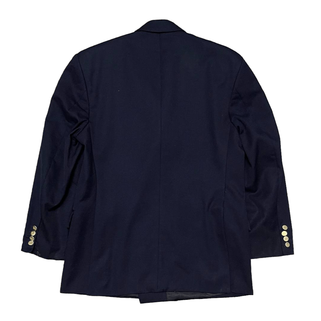 Burberry Vintage Burberry Gold Button Double Breasted Wool Coat Size US M / EU 48-50 / 2 - 16 Thumbnail